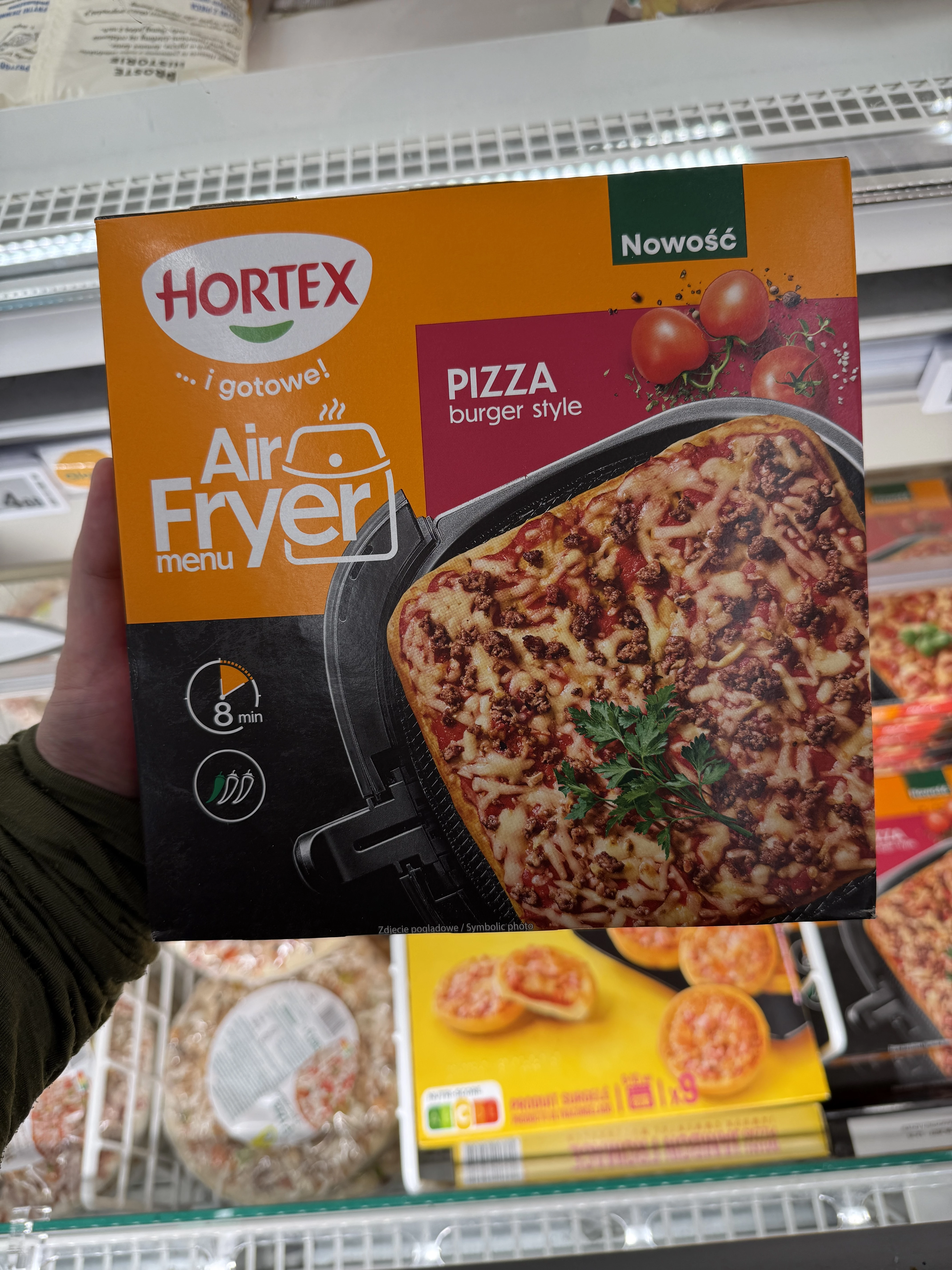 Hortex Air Fryer Menu Pizza burger style | 285g