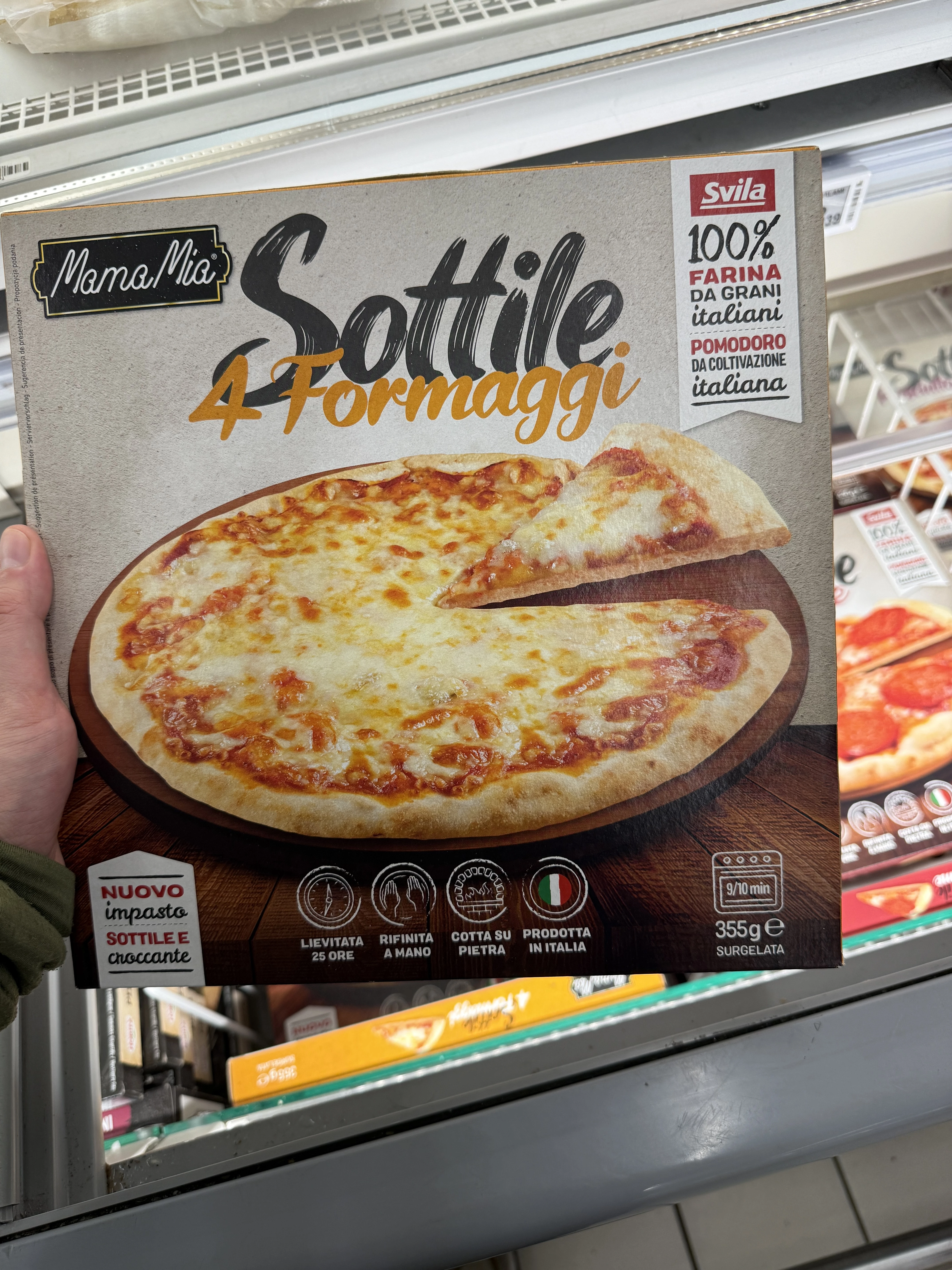Mama Mia Sottile 4 Formaggi / Pizza 4 Sery | 355g