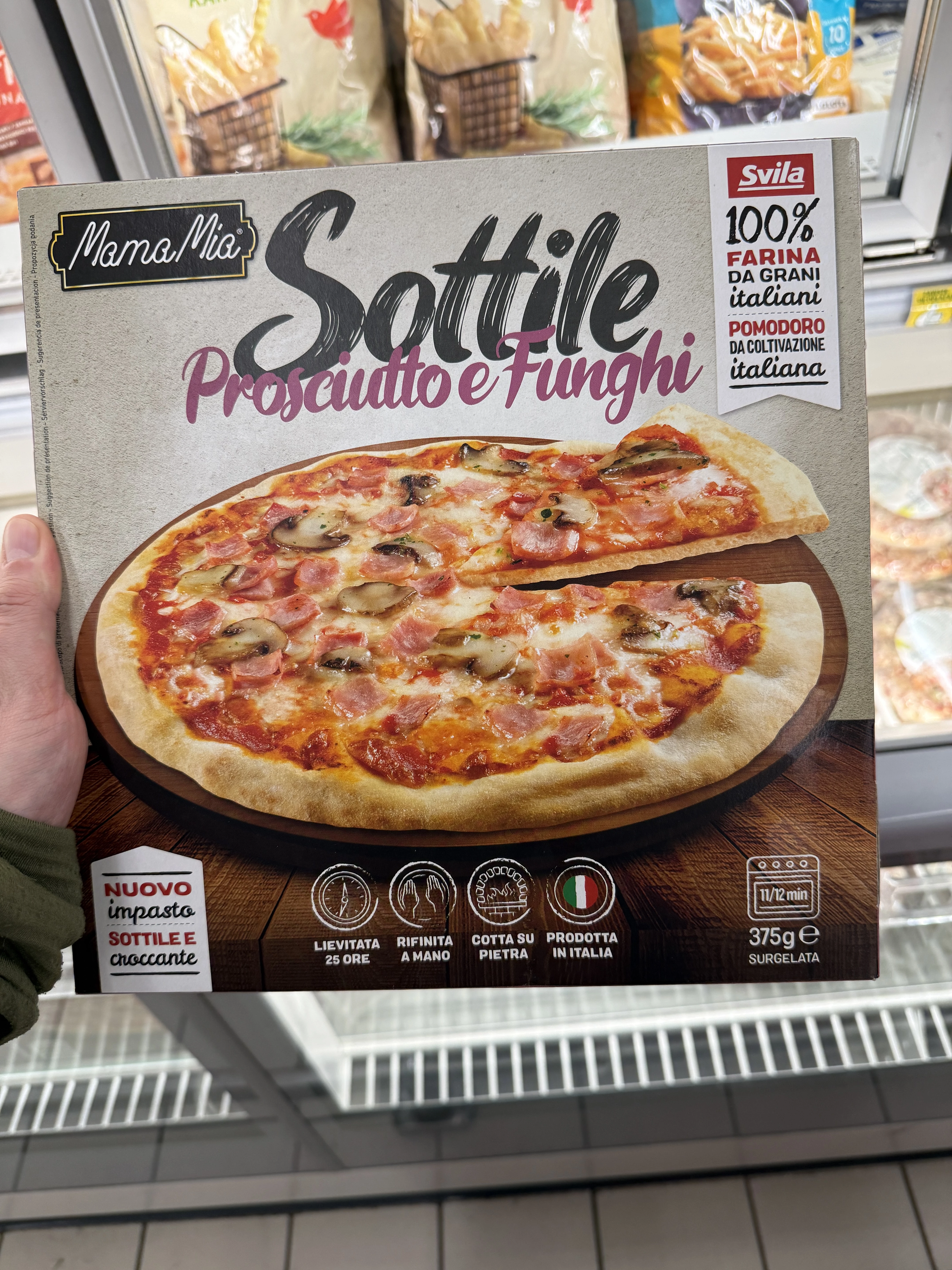 Mama Mia Sottile Prosciutto e Funghi | 375g