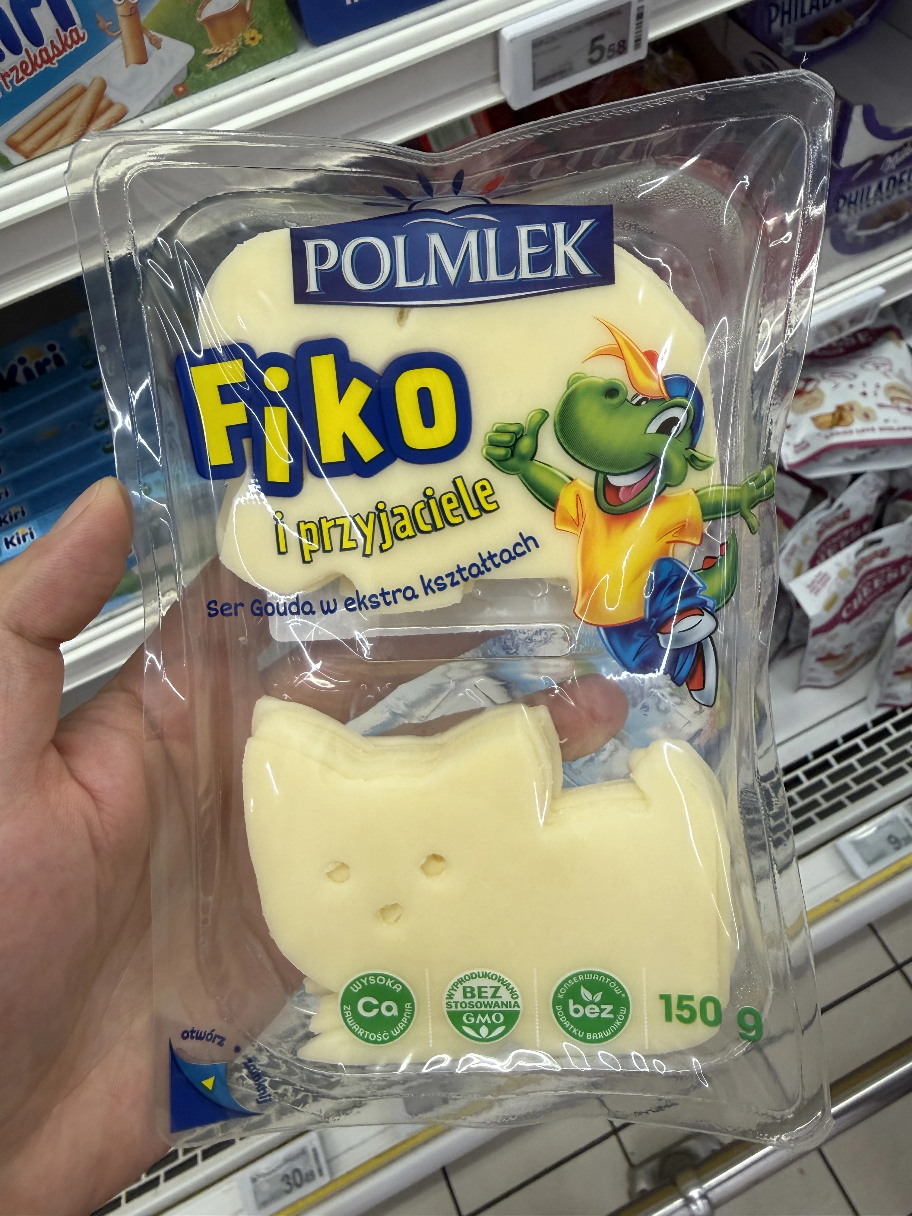 Polmlek Fiko i przyjaciele Ser Gouda w ekstra kształtach | 150g