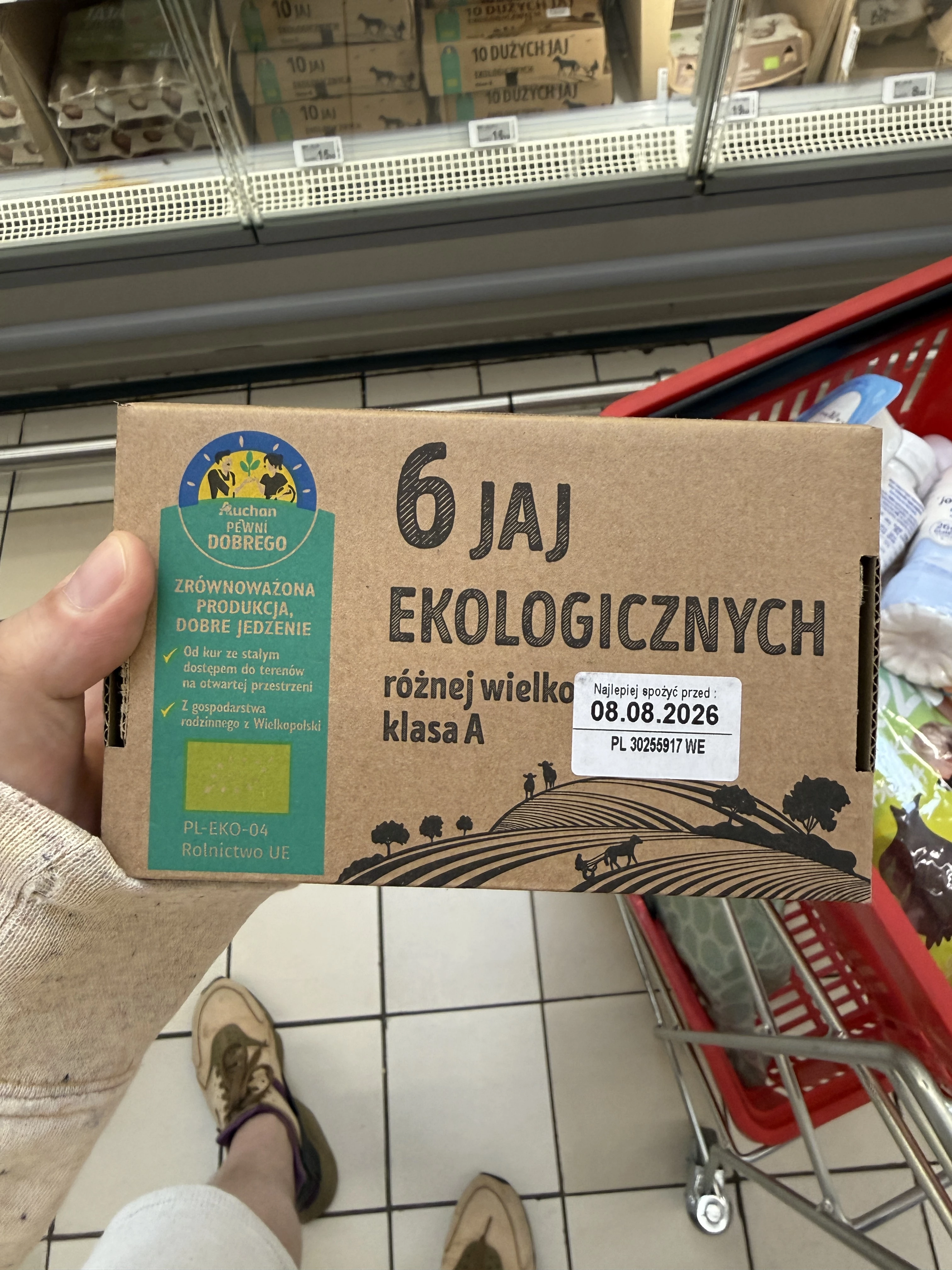 Pewni Dobrego 6 jaj ekologicznych różnej wielkości | 300g
