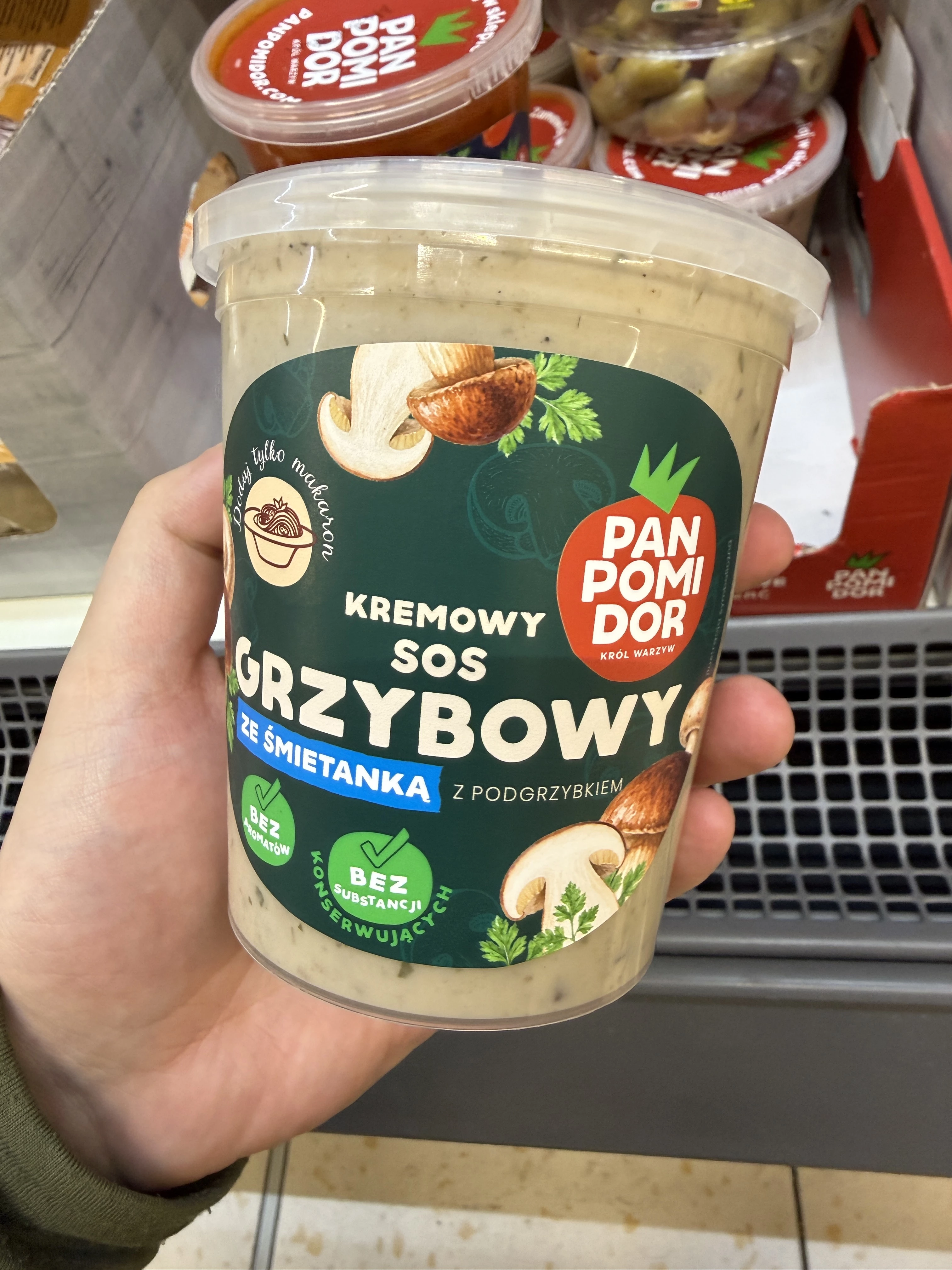 Pan Pomidor Kremowy sos grzybowy ze śmietanką | 380g