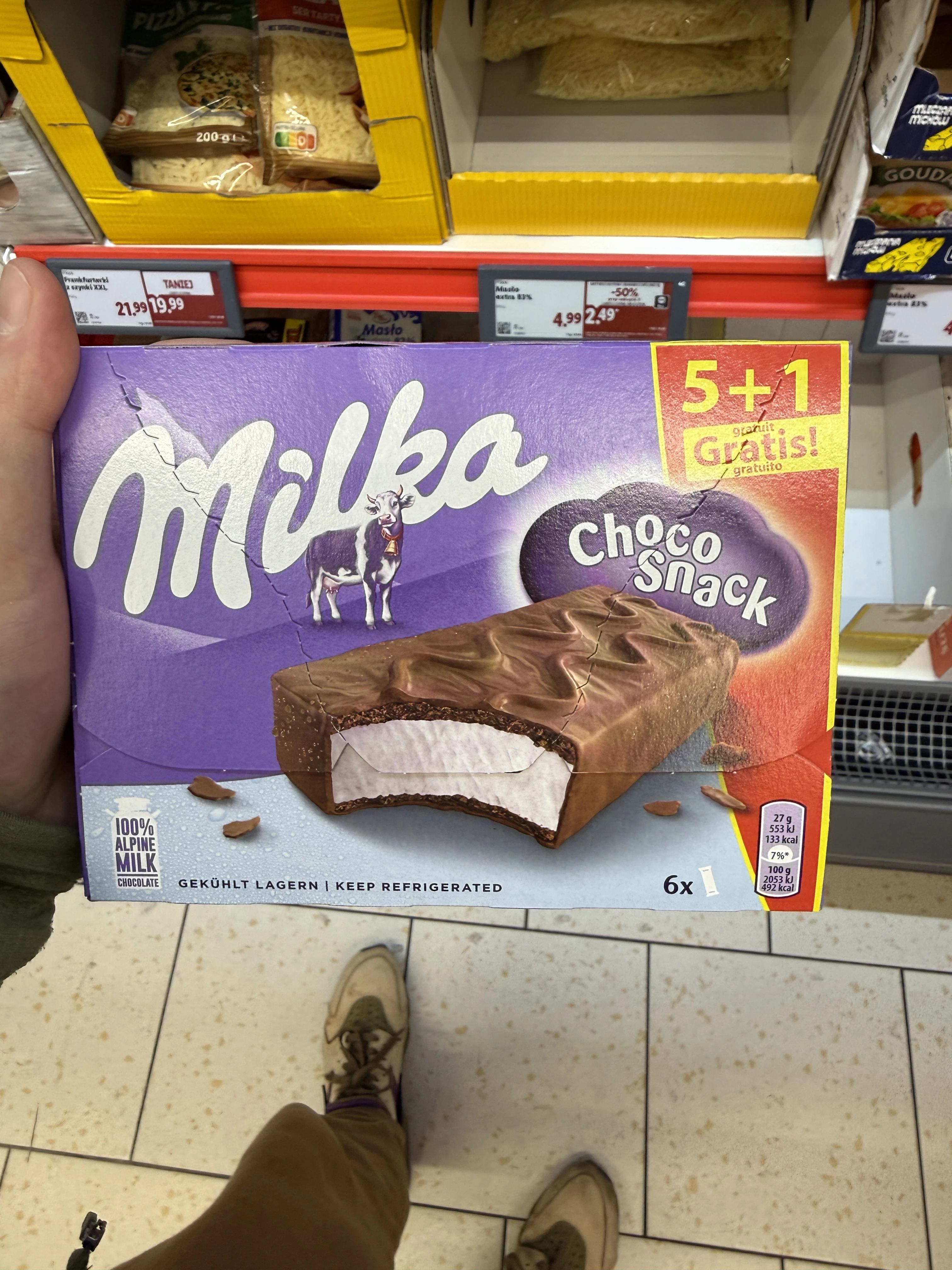 Milka Choco Snack 5+1 Gratis | 162g