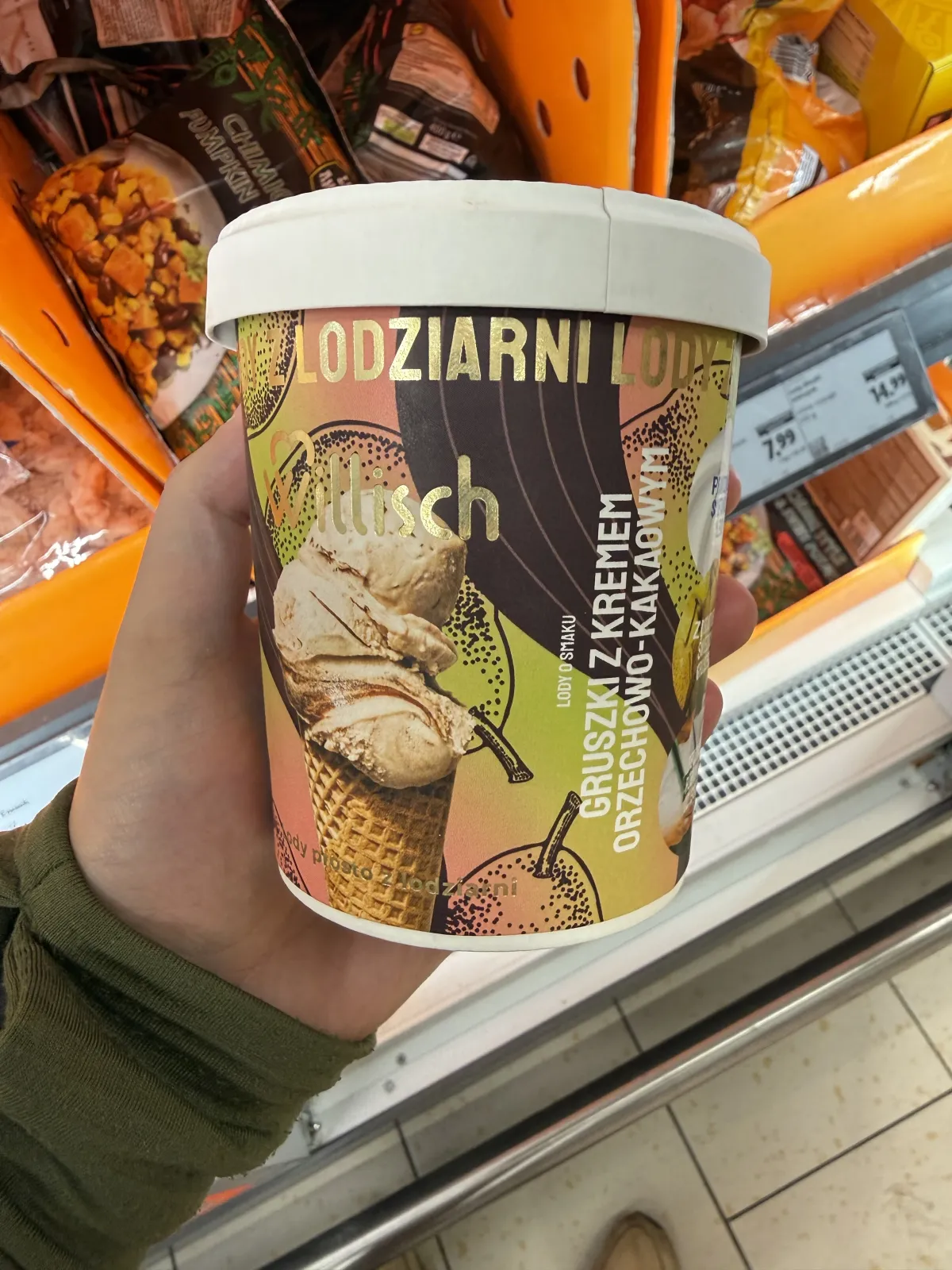 Willisch Lody o smaku gruszki z kremem orzechowo-kakaowym | 400g / 465ml