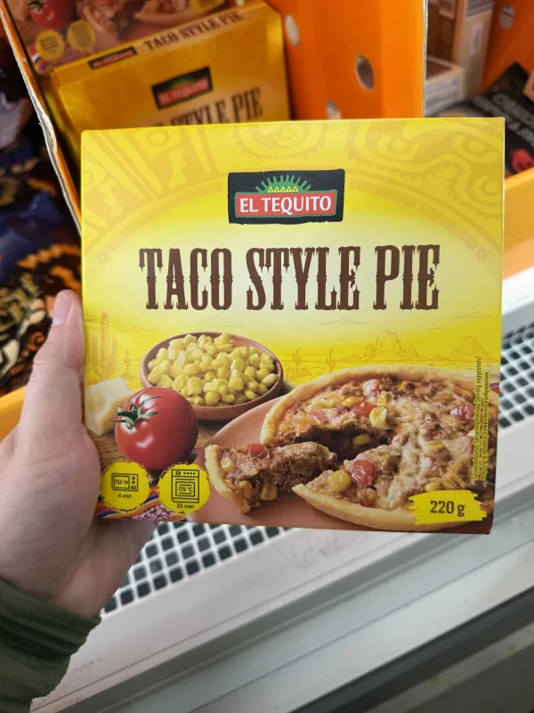 El Tequito Taco Style Pie / Ciasto typu Taco-Pie z mięsem wołowym, pomidorami i kukurydzą | 220g