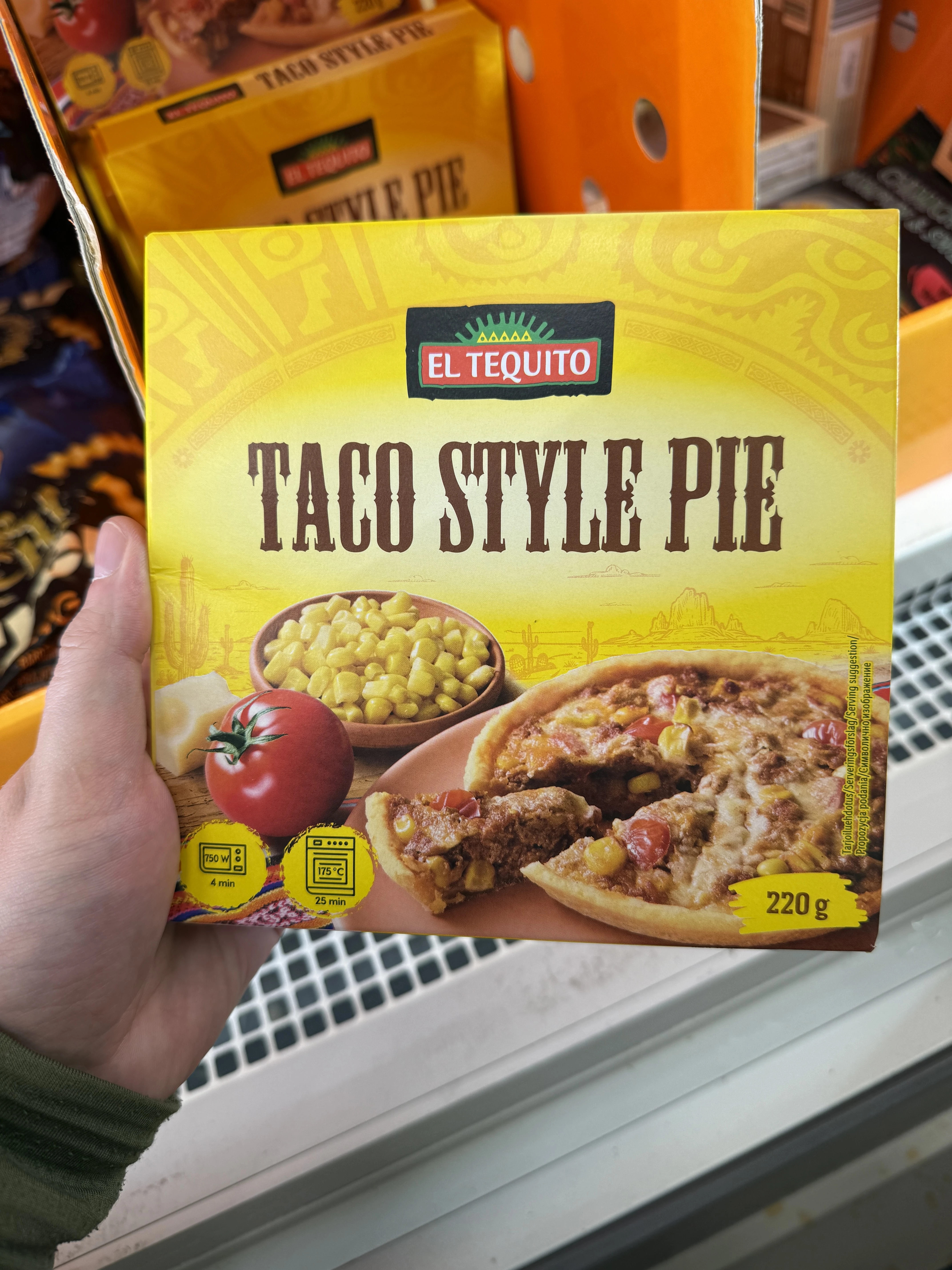 El Tequito Taco Style Pie / Ciasto typu Taco-Pie z mięsem wołowym, pomidorami i kukurydzą | 220g