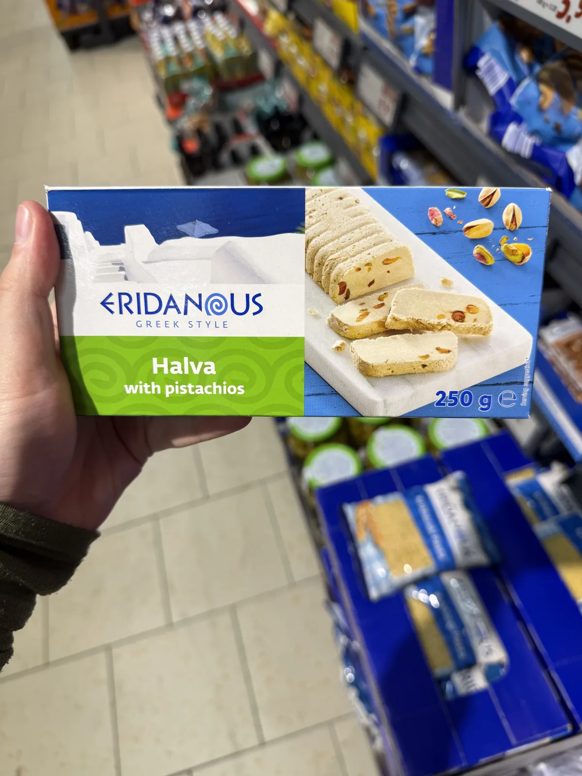 Eridanous Halva with pistachios / Chałwa sezamowa z pistacjami | 250g