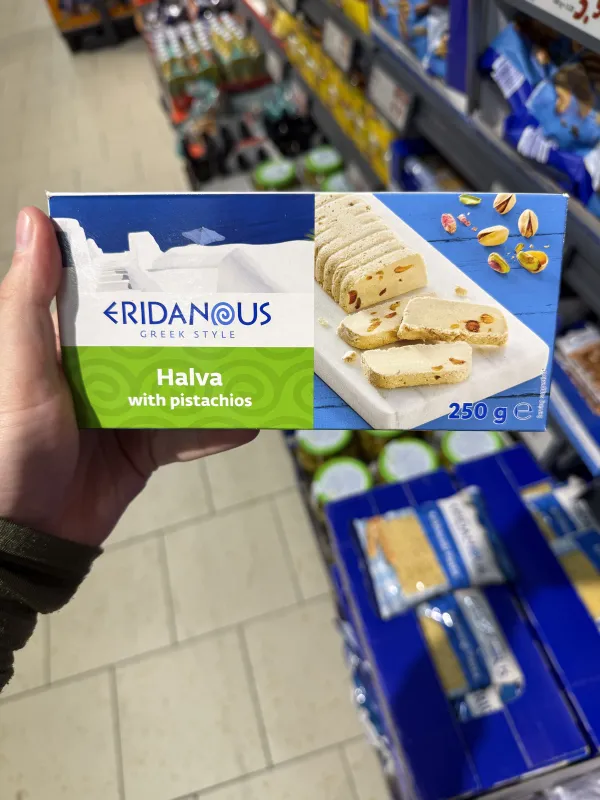 Eridanous Halva with pistachios / Chałwa sezamowa z pistacjami | 250g