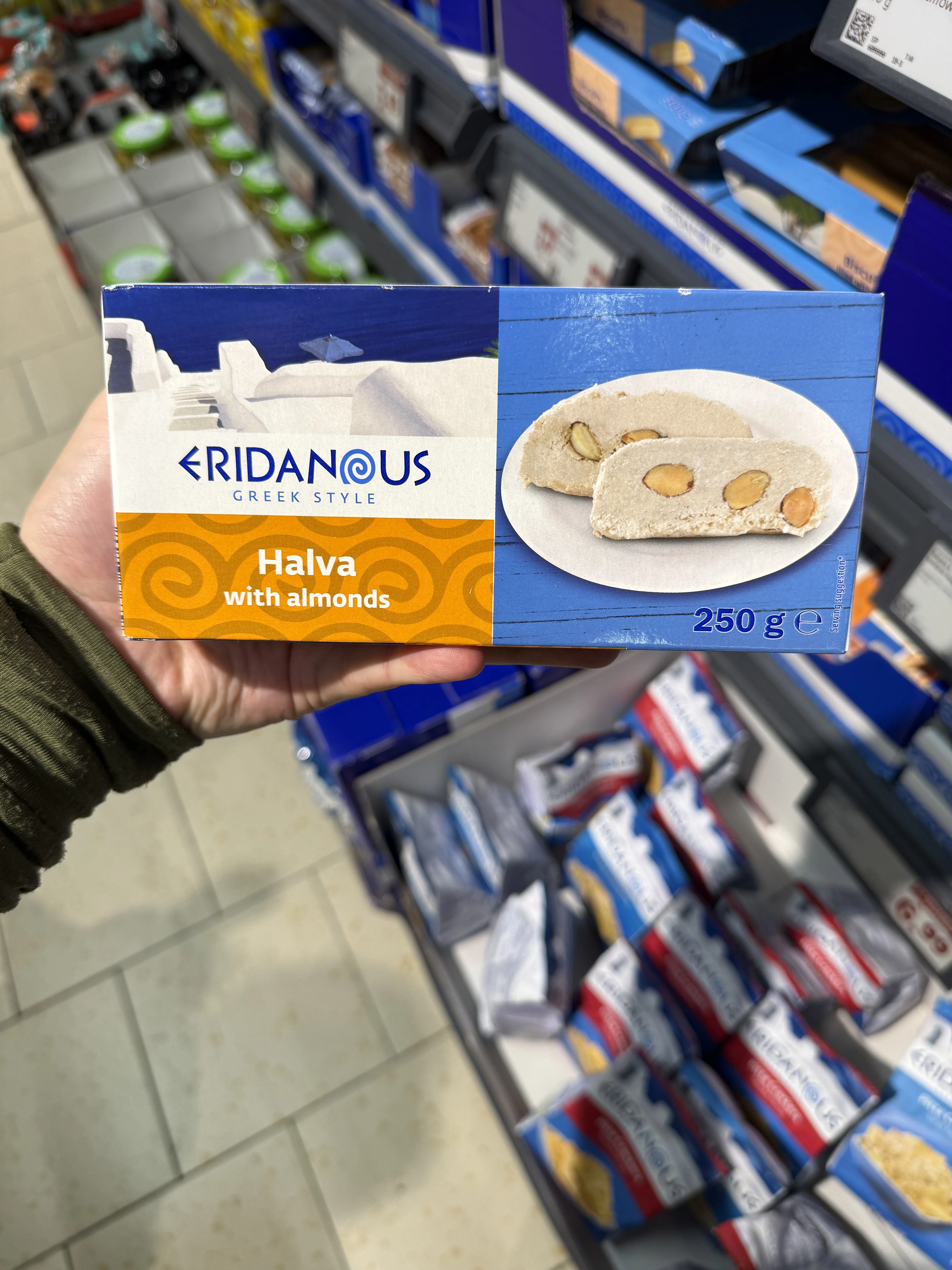 Eridanous Halva with almonds / Chałwa sezamowa z migdałami | 250g