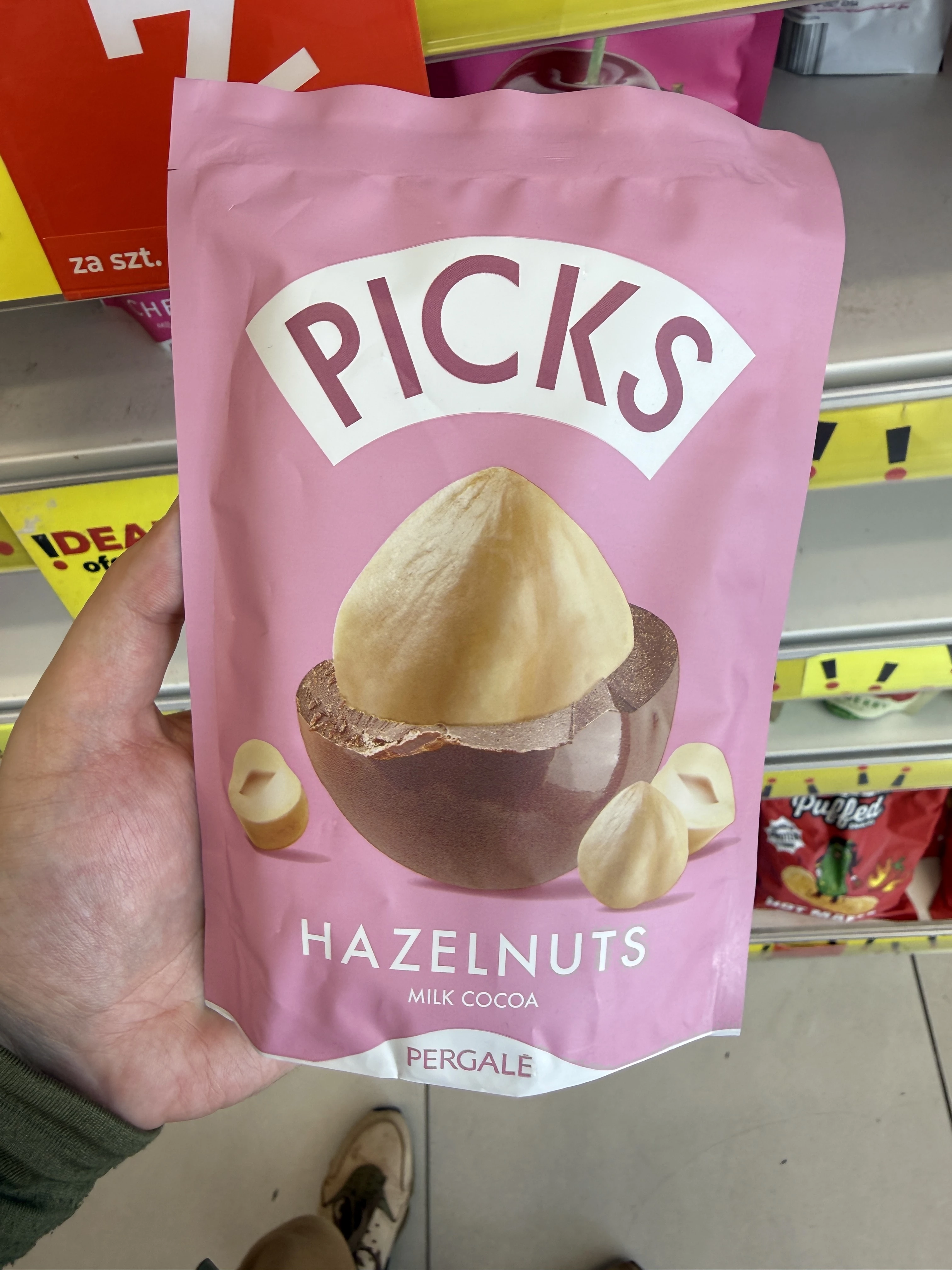 Pergalė Picks Hazelnuts Milk Cocoa / Orzechy laskowe w mlecznej polewie kakaowej | 90g