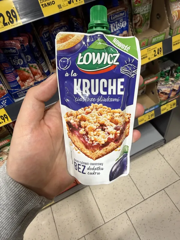 Łowicz à la Kruche ciasto ze śliwkami Deser ryżowo-owocowy | 100g