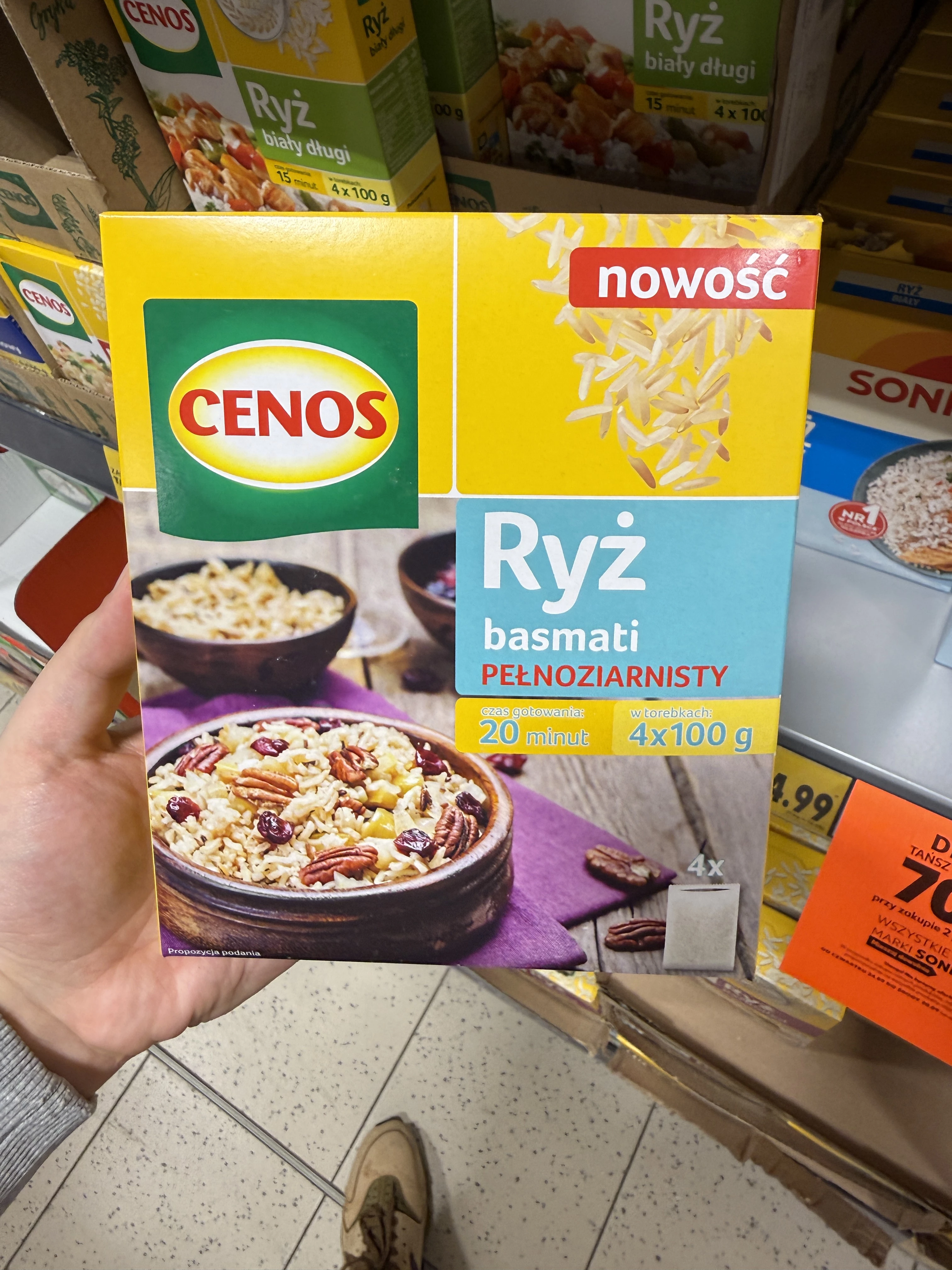 Cenos Ryż basmati pełnoziarnisty | 400g