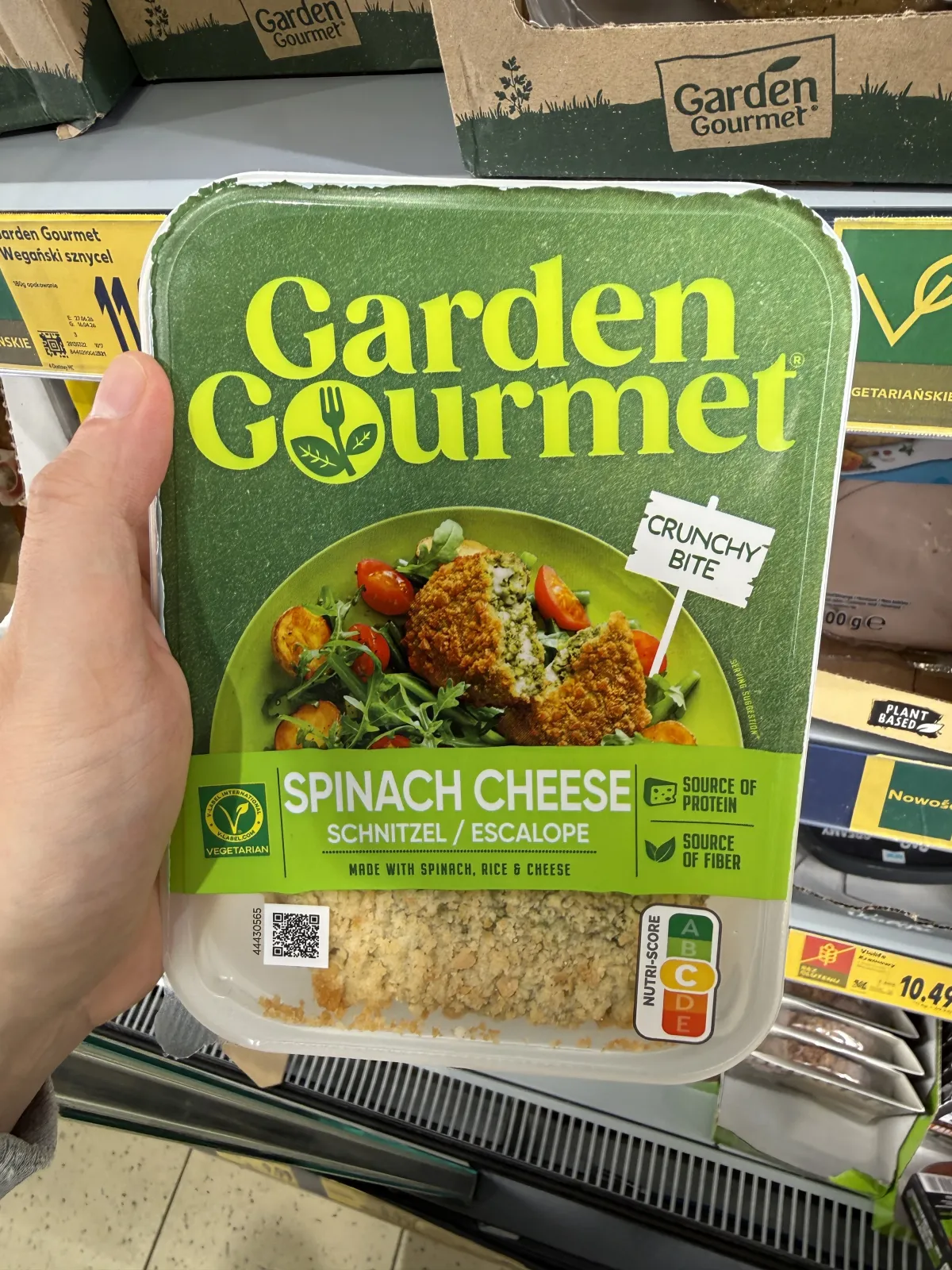Garden Gourmet Spinach Cheese Schnitzel / Sznycel ze szpinakiem, ryżem i serem | 180g