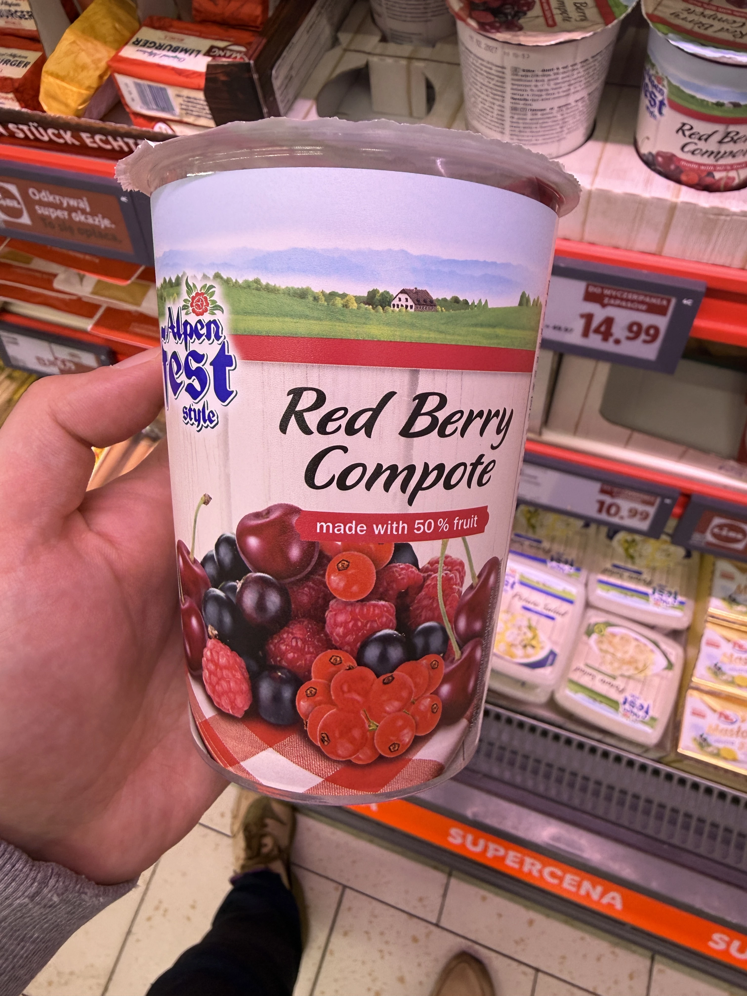Alpenfest Style Red Berry Compote / Gęsty deser z kawałkami czerwonych owoców | 500g
