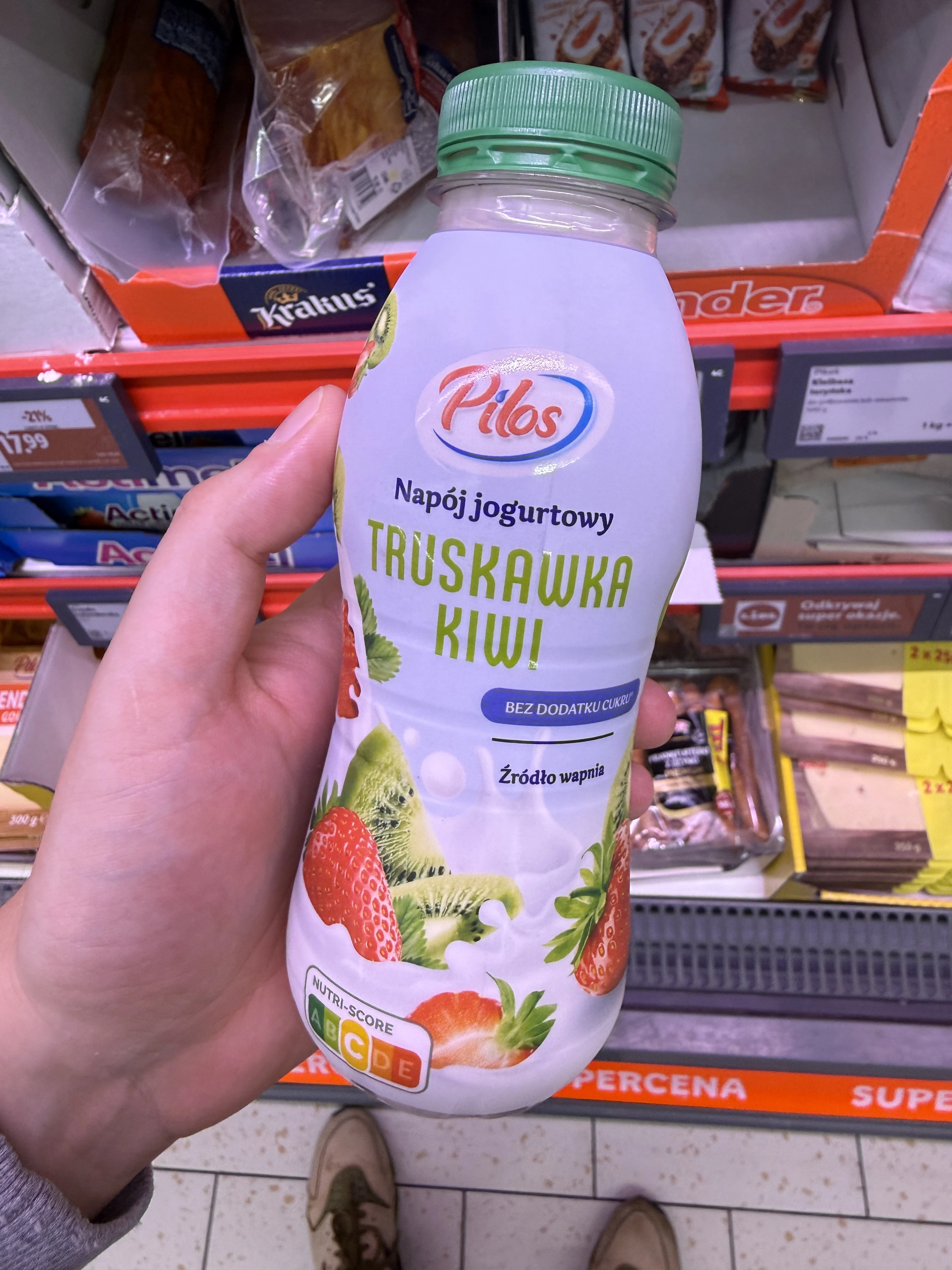Pilos Napój jogurtowy Truskawka Kiwi | 322ml / 330g