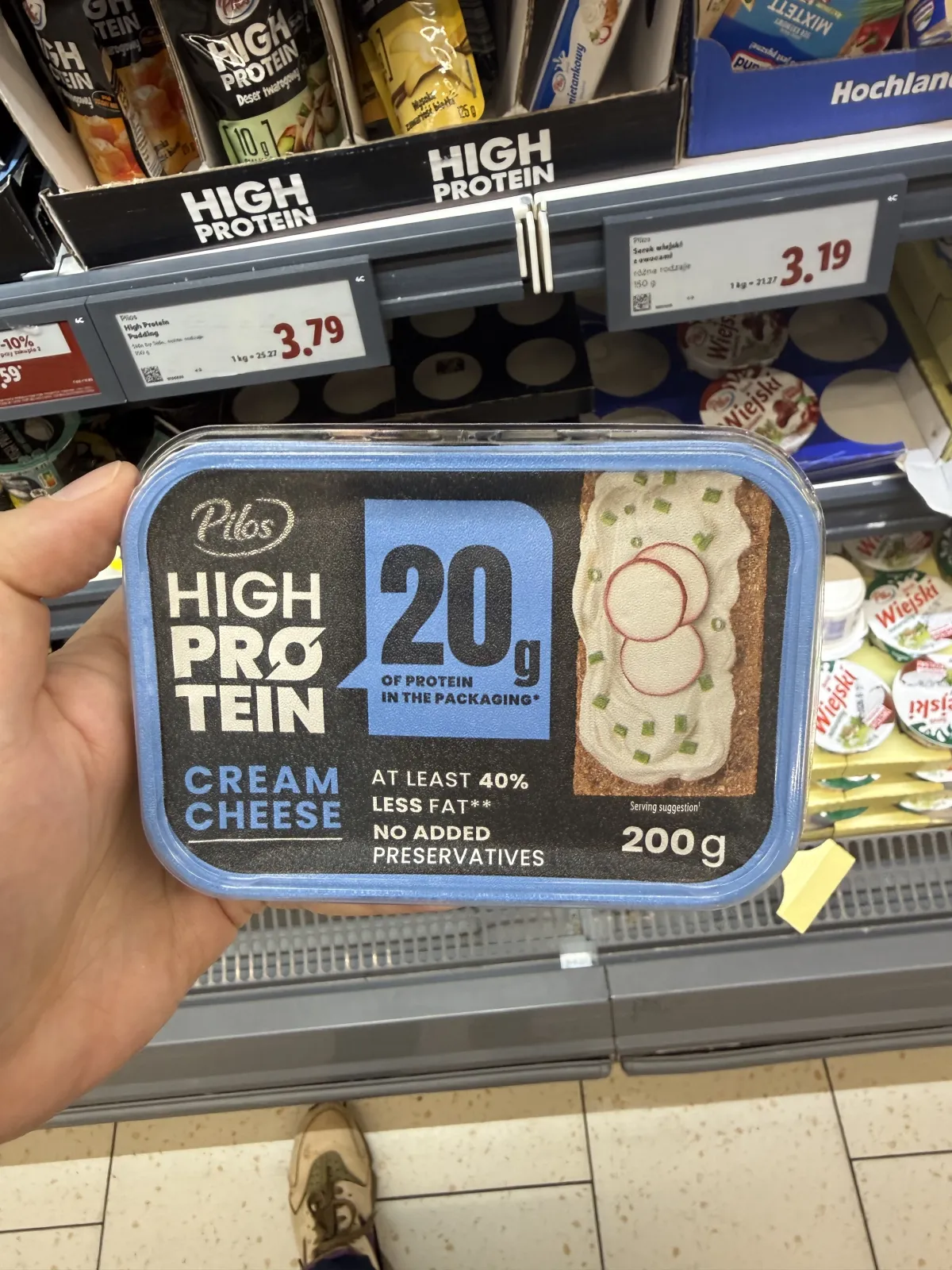Pilos High Protein Cream Cheese / Wysokobiałkowy serek śmietankowy | 200g