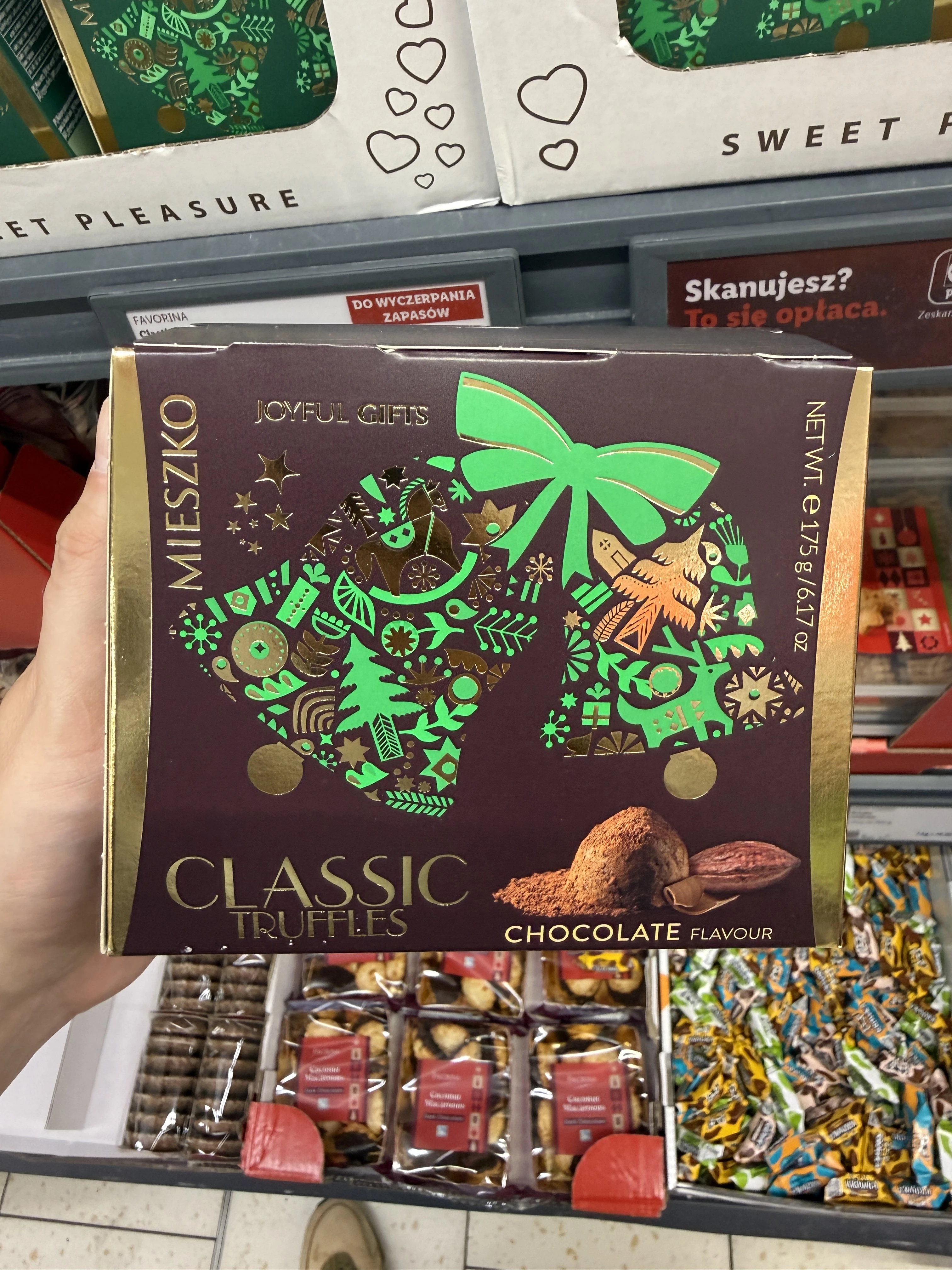 Mieszko Joyful Gifts Classic Truffles Chocolate Flavour / Trufle o smaku czekoladowym | 175g