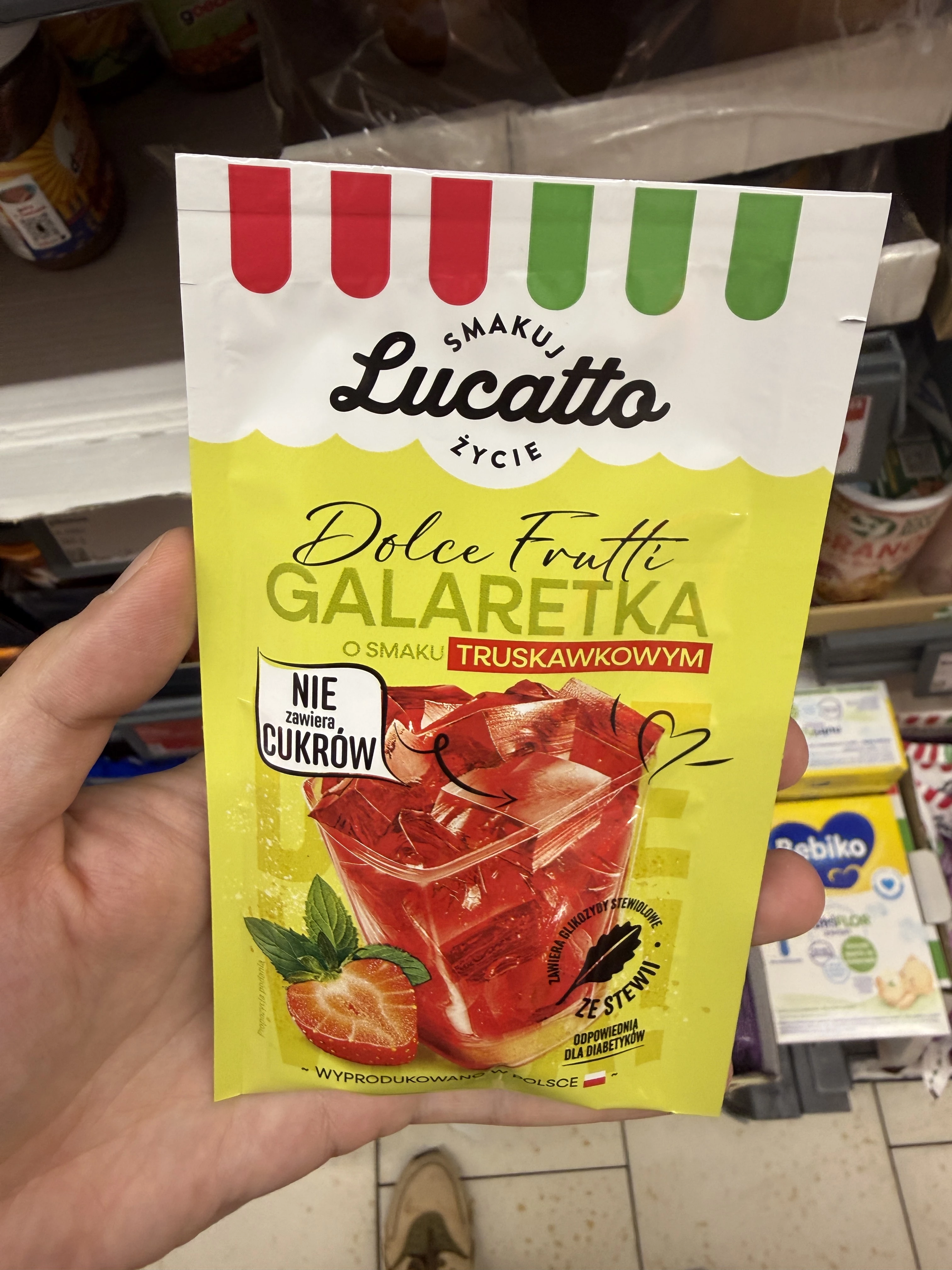 Lucatto Dolce Frutti Galaretka o smaku truskawkowym | 30g
