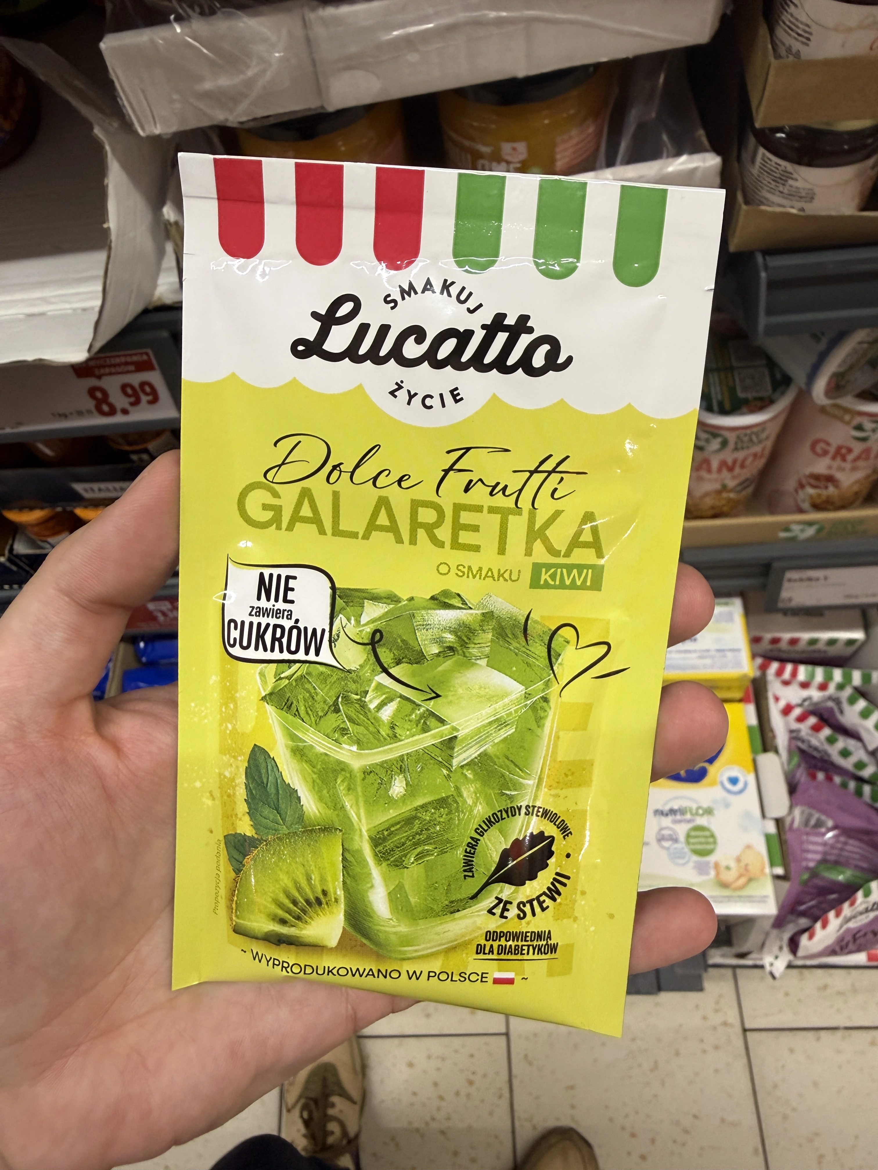 Lucatto Dolce Frutti Galaretka o smaku kiwi | 30g