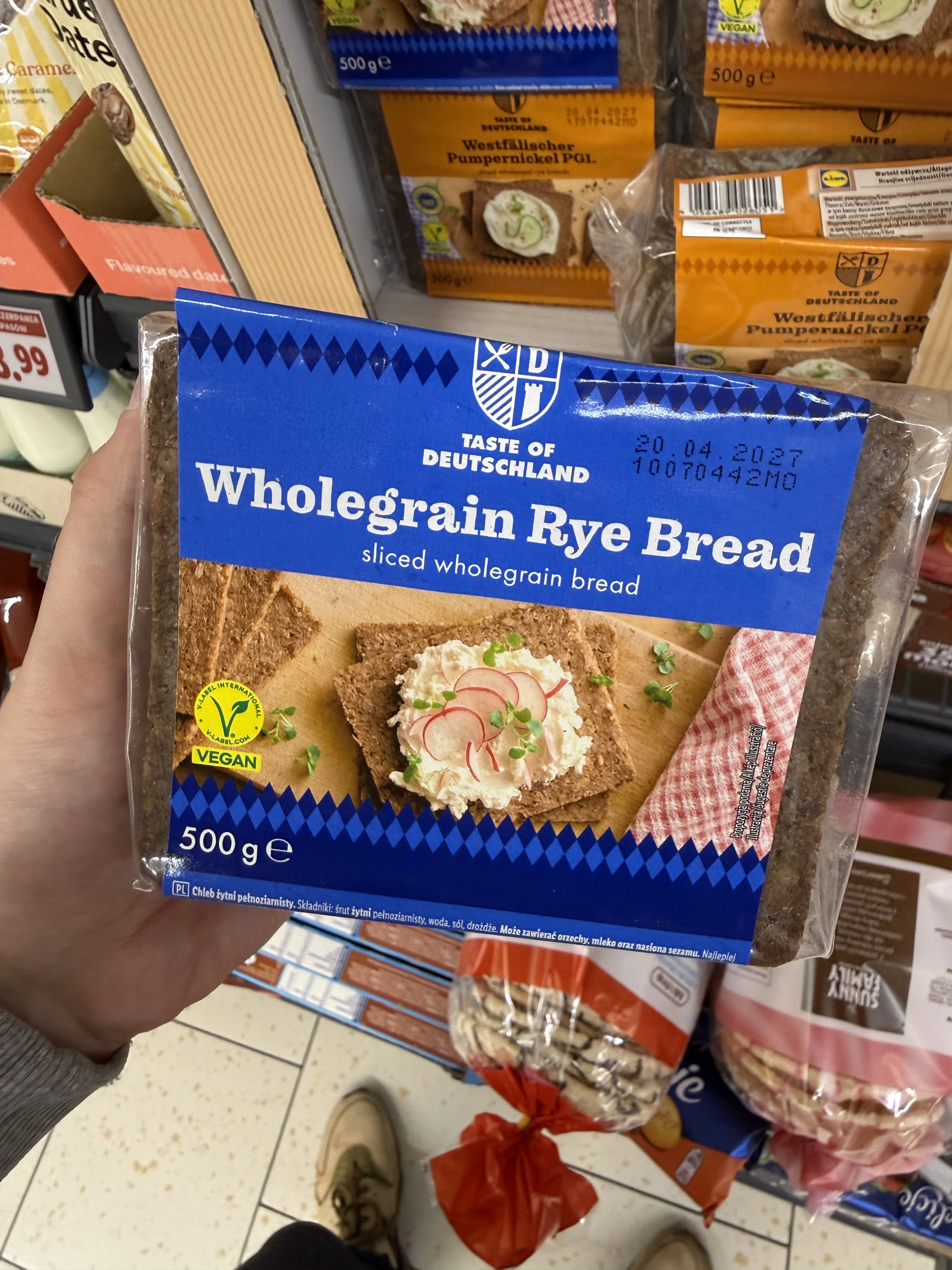 Taste of Deutschland Wholegrain Rye Bread / Chleb żytni pełnoziarnisty | 500g