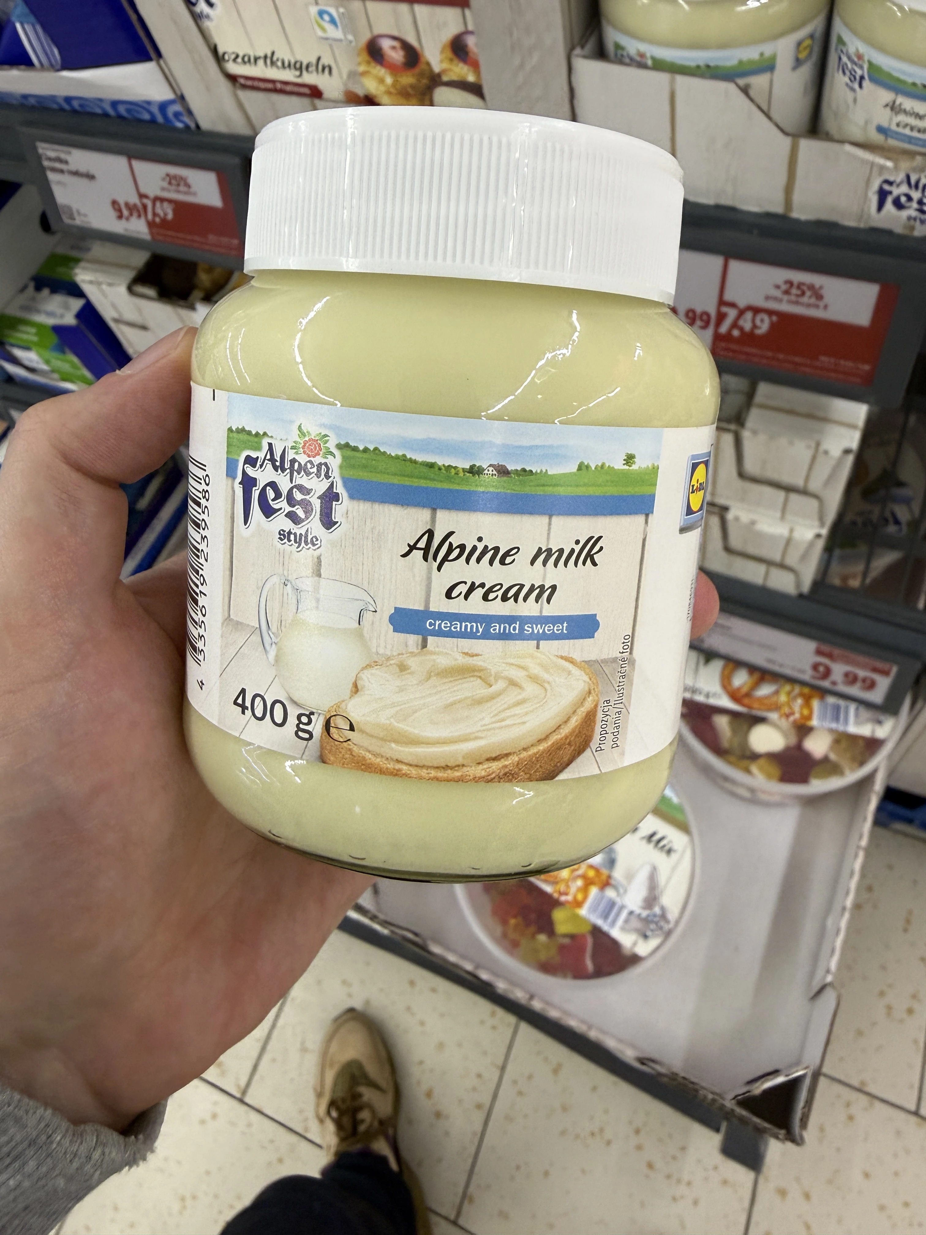 Alpenfest Style Alpine milk cream / Słodki krem mleczny do smarowania | 400g