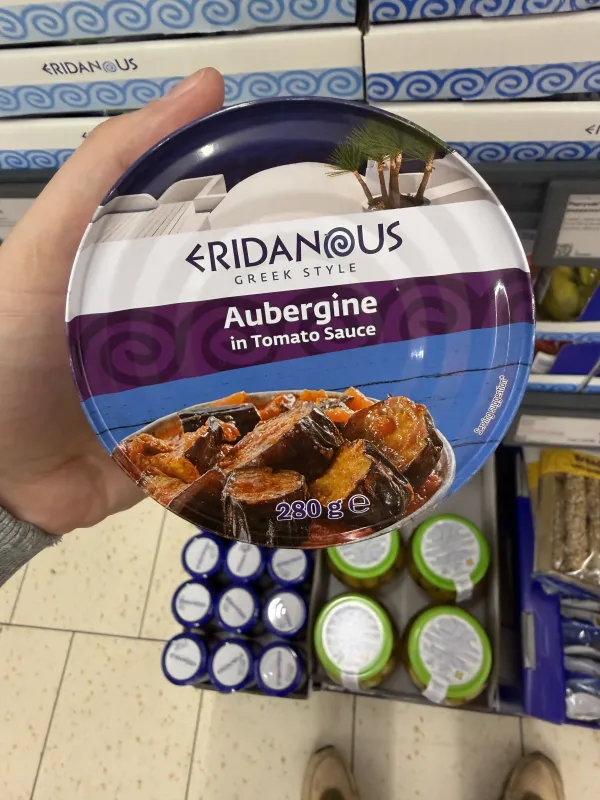 Eridanous Aubergine in Tomato Sauce / Bakłażany smażone w sosie pomidorowym | 280g