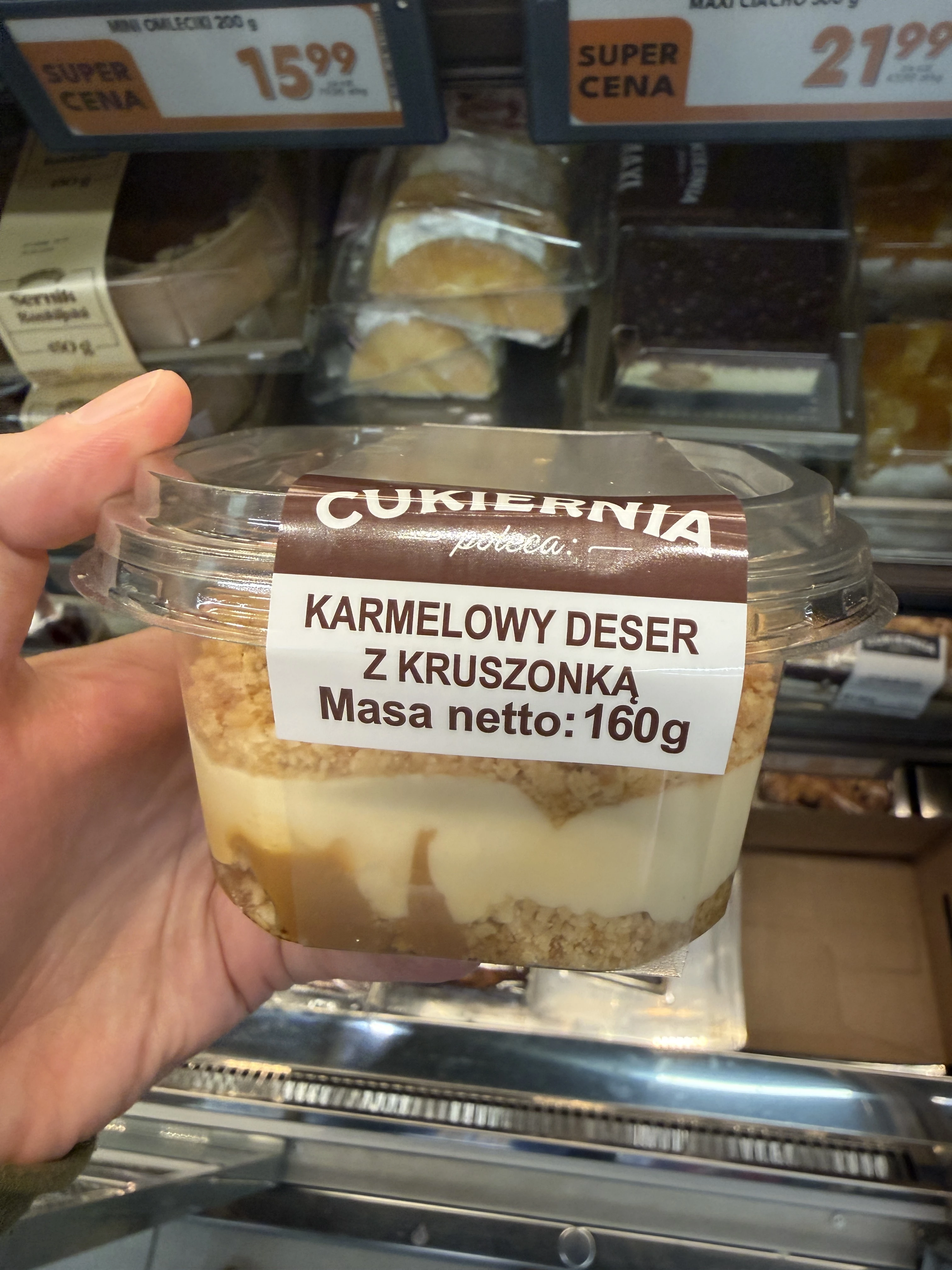 Cukiernia Poleca Karmelowy deser z kruszonką | 160g