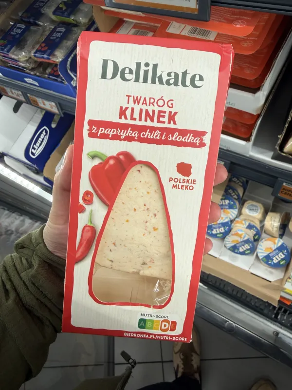 Delikate Twaróg Klinek z papryką chili i słodką | 250g
