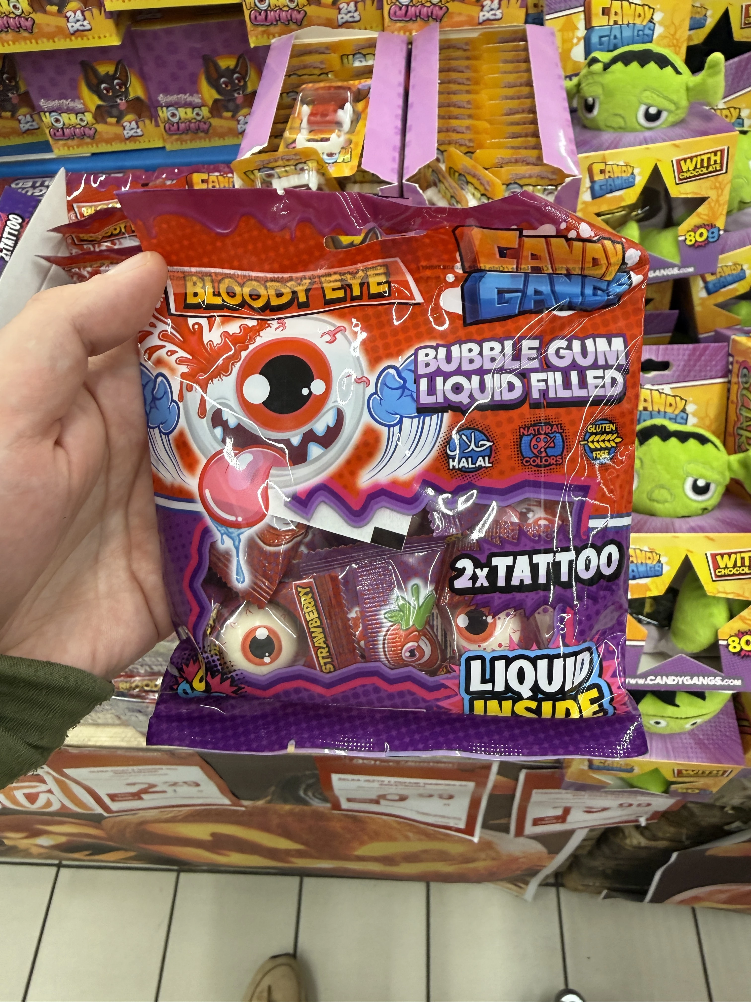 Candy Gangs Bloody Eye Bubble Gum Liquid Filled | 40g