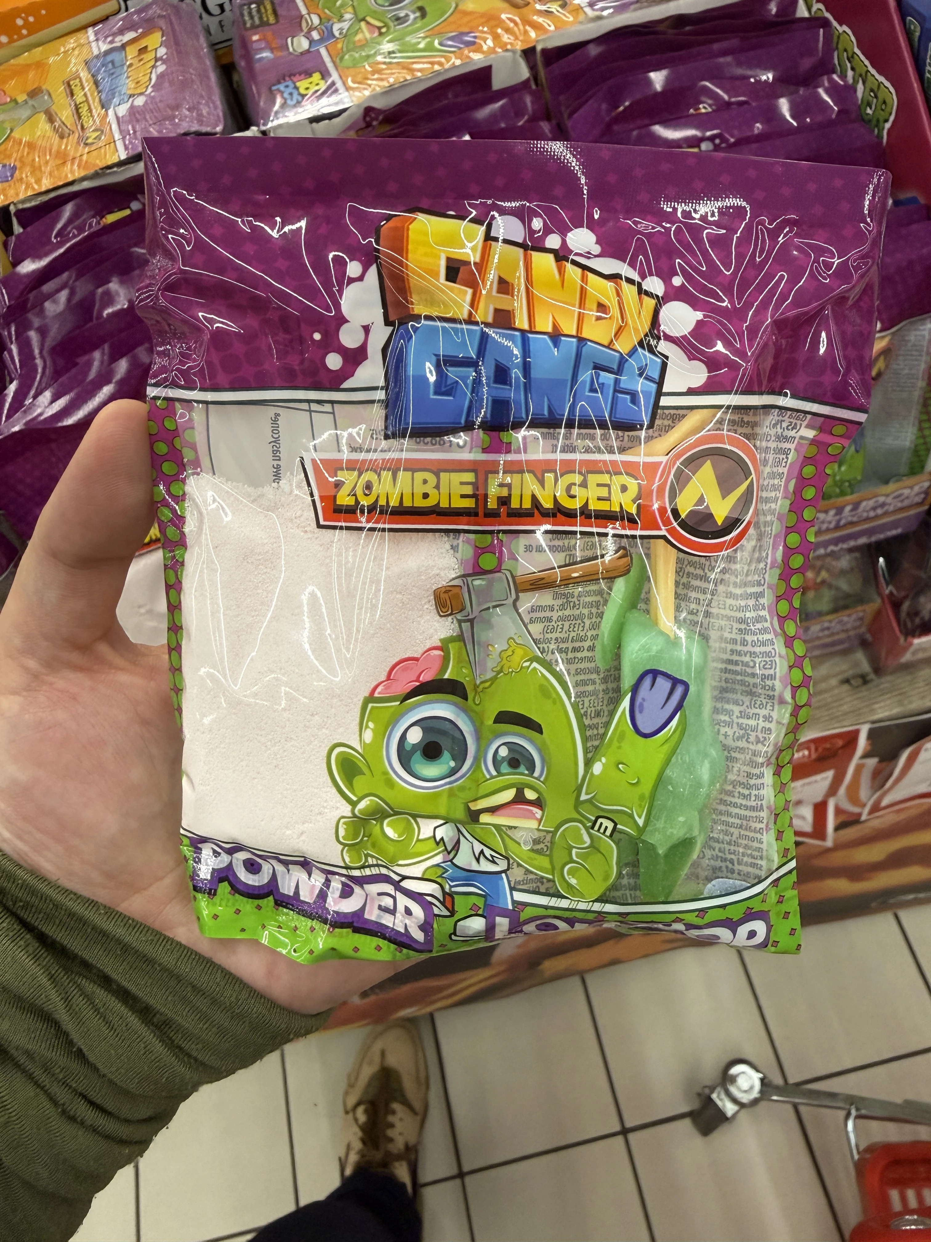 Candy Gangs Zombie Finger Powder + Lollipop | 35g