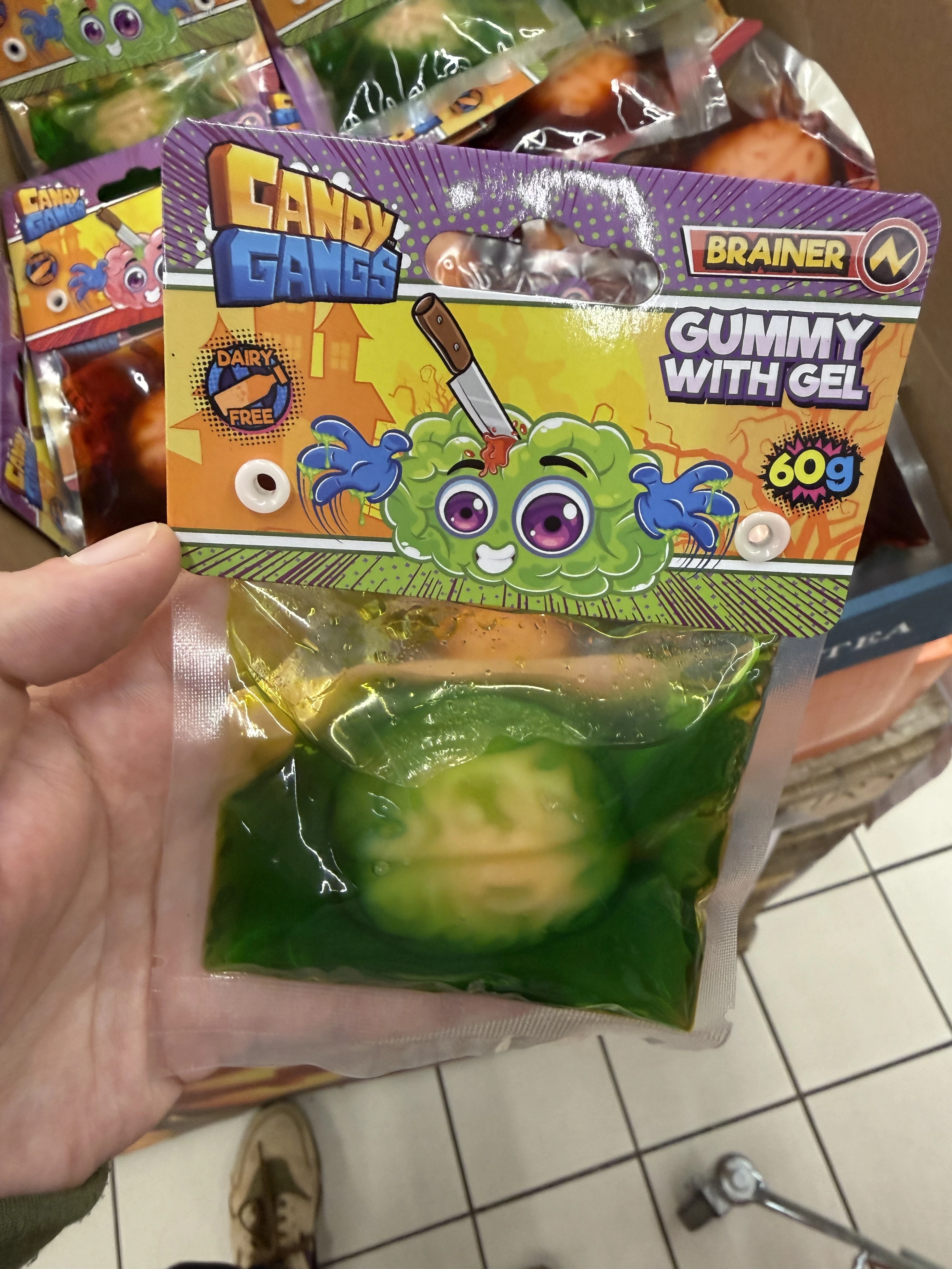 Candy Gangs Brainer Gummy with Gel (zielony mózg) | 60g