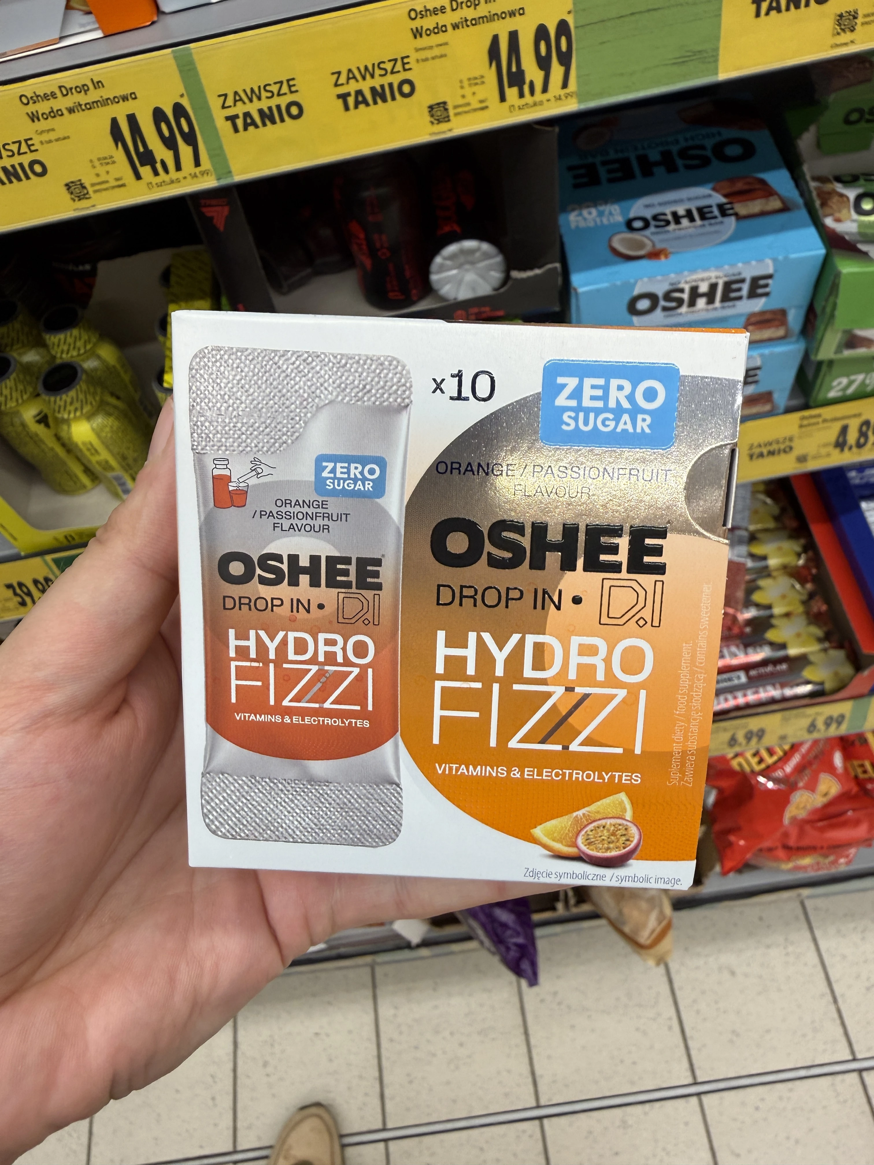 Oshee Drop In Hydrofizzi Zero Pomarańcza-Marakuja | 63,1g
