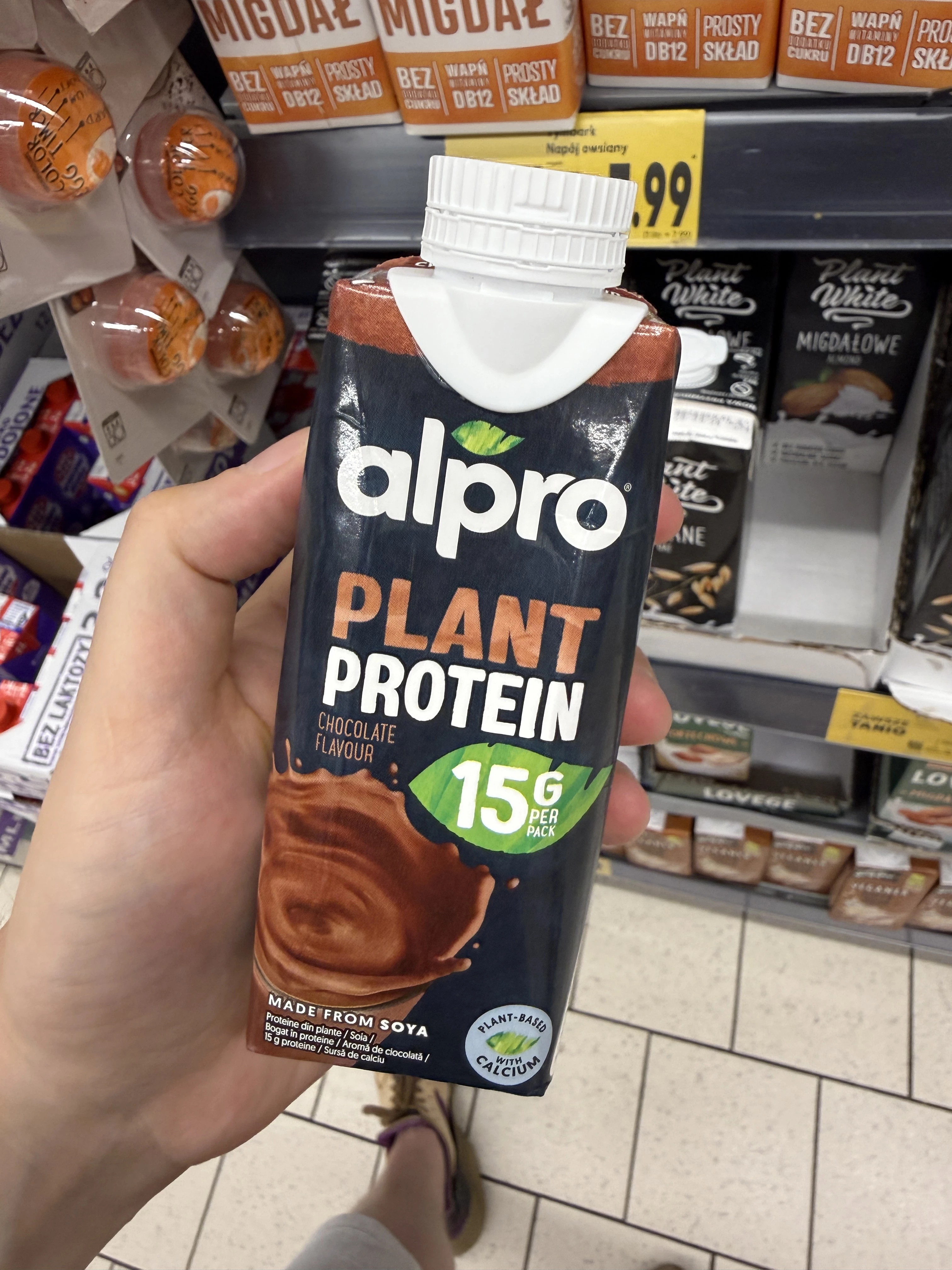 Alpro Plant Protein Chocolate Flavour / Napój sojowy o smaku czekoladowym | 250ml