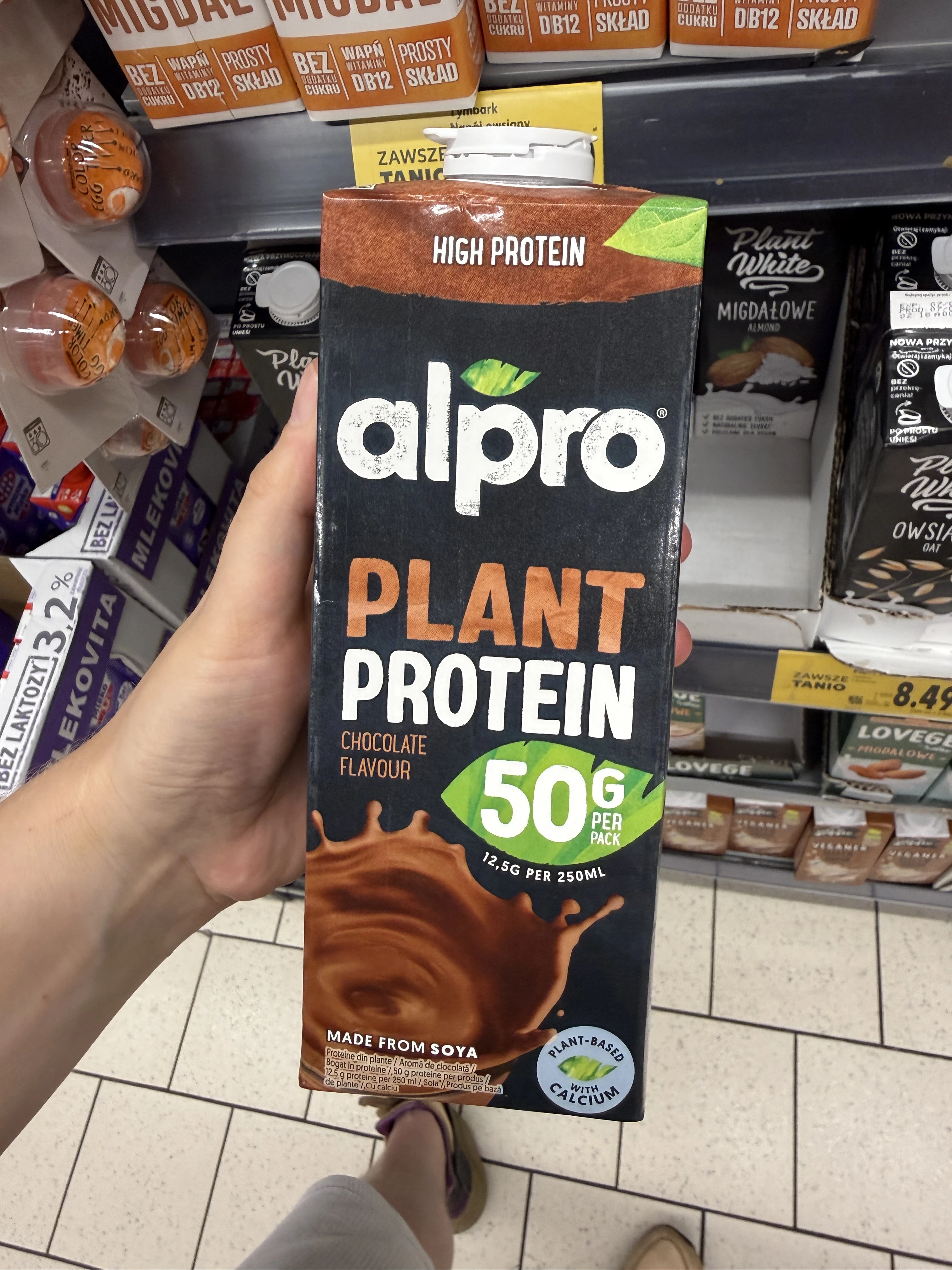 Alpro Plant Protein Chocolate Flavour / Napój sojowy o smaku czekoladowym | 1000ml