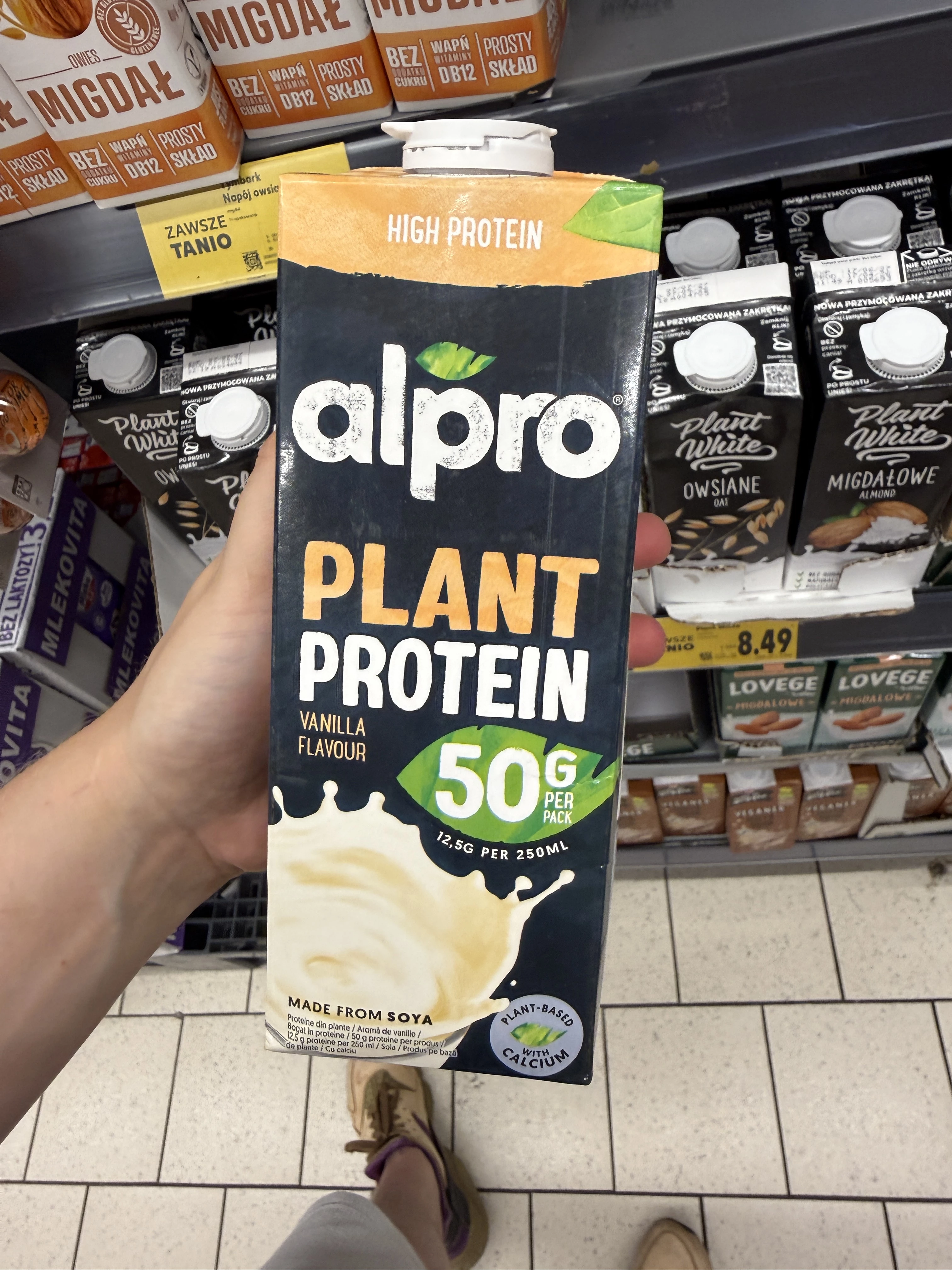 Alpro Plant Protein Vanilla Flavour / Napój sojowy o smaku waniliowym | 1000ml