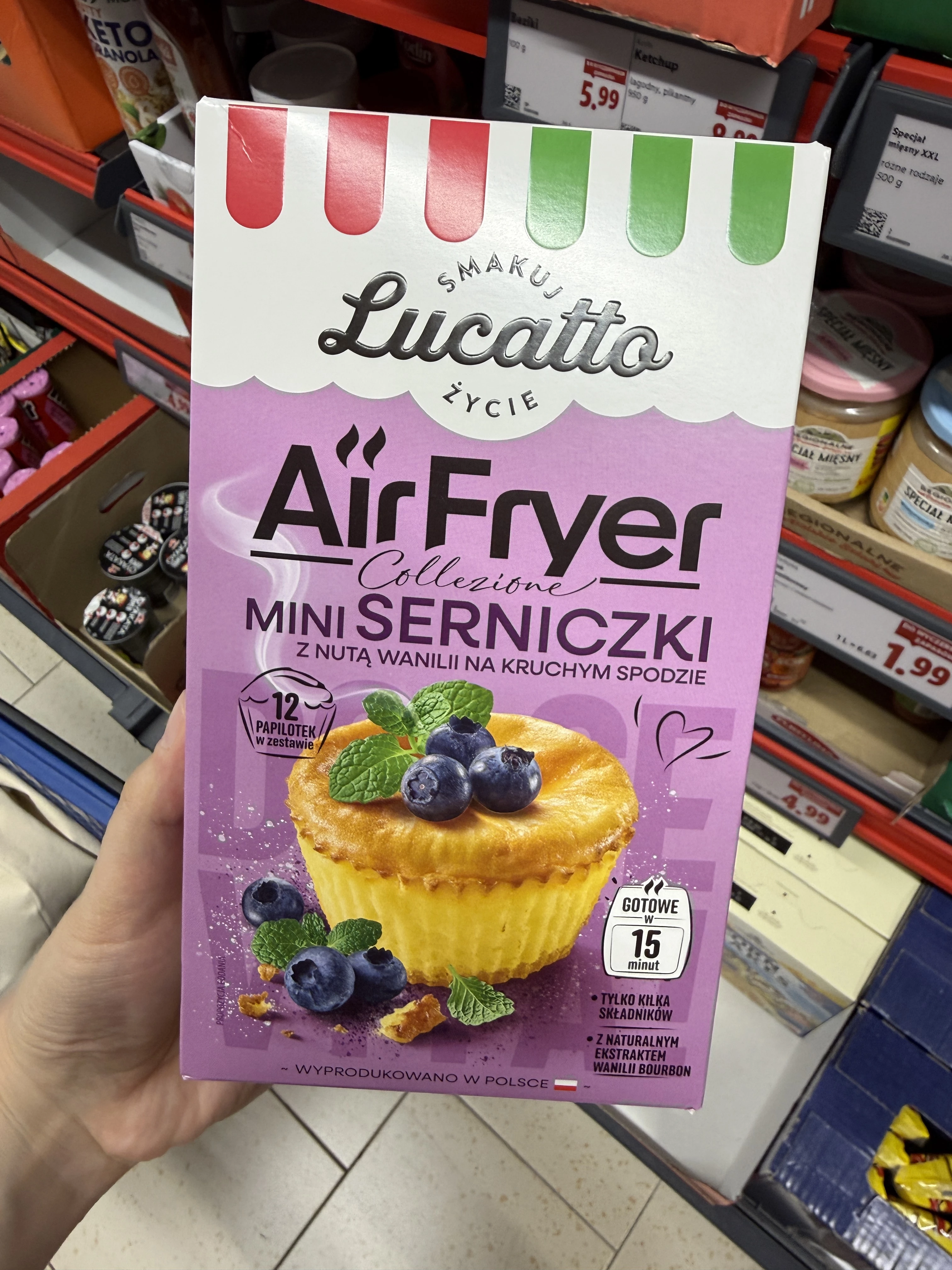 Lucatto Air Fryer Collezione Mini Serniczki z nutą wanilii na kruchym spodzie | 250g
