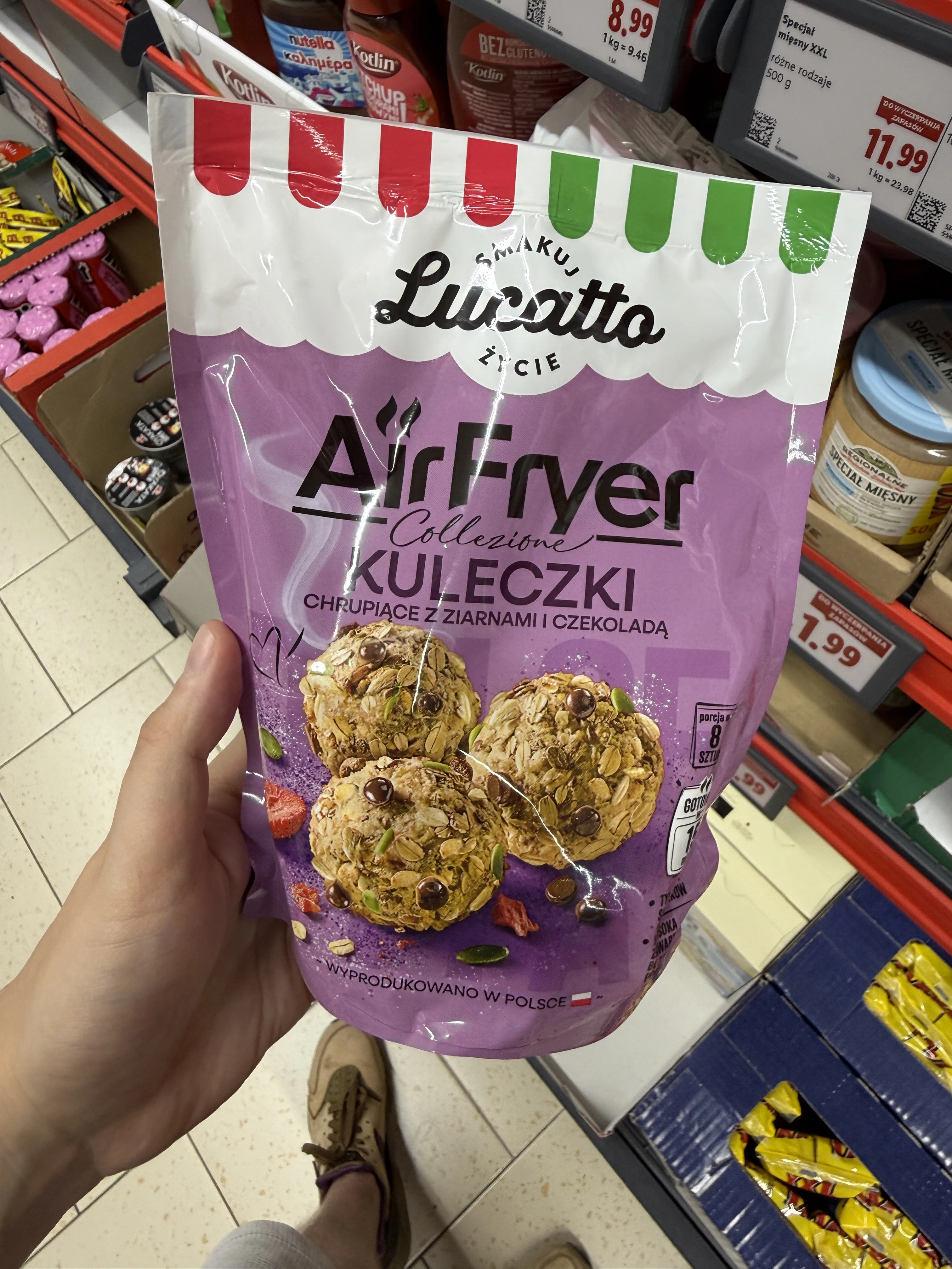 Lucatto Air Fryer Collezione Kuleczki chrupiące z ziarnami i czekoladą | 300g