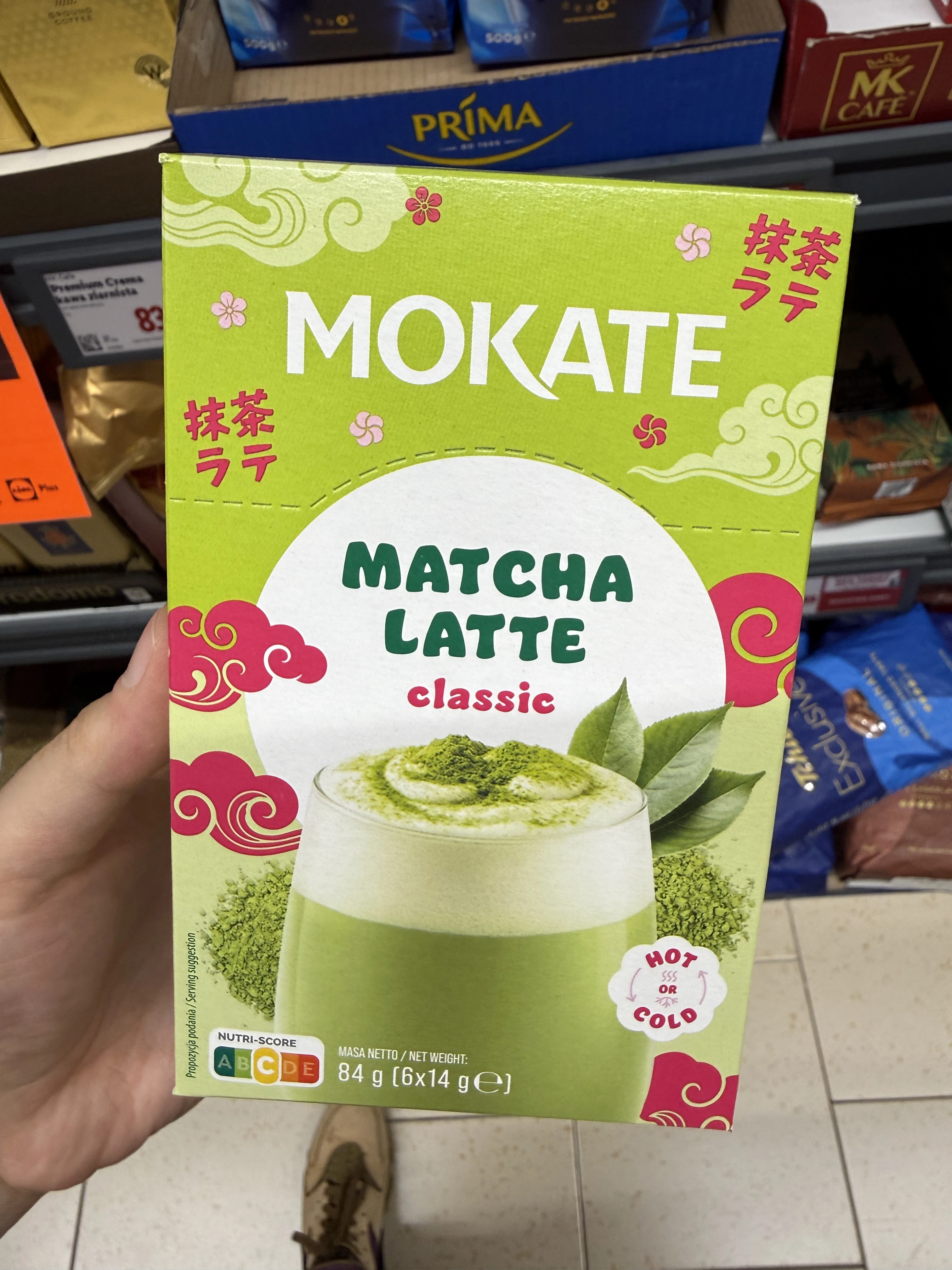 Mokate Matcha Latte Classic Hot or Cold | 84g