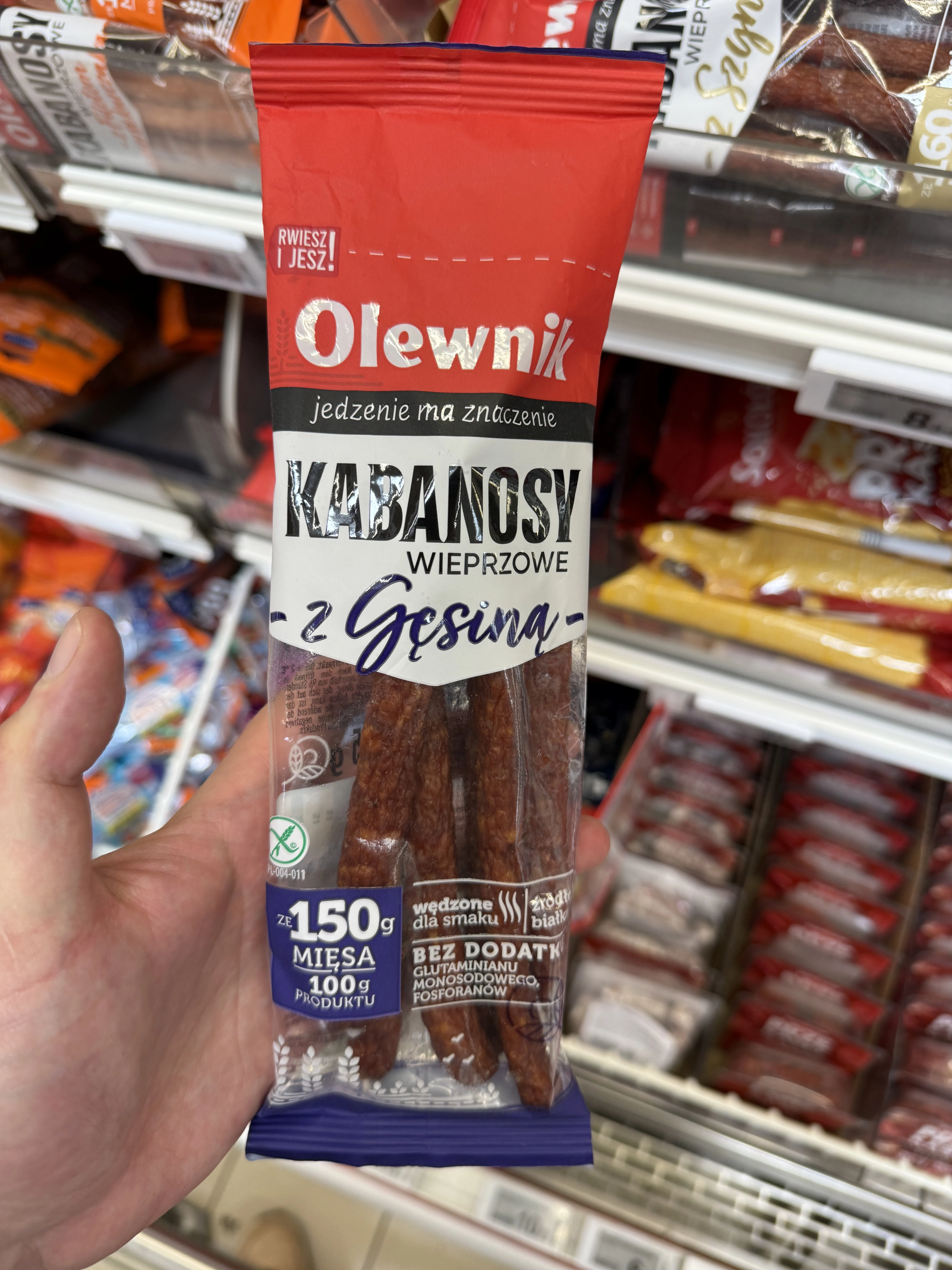 Olewnik Kabanosy wieprzowe z gęsiną | 105g
