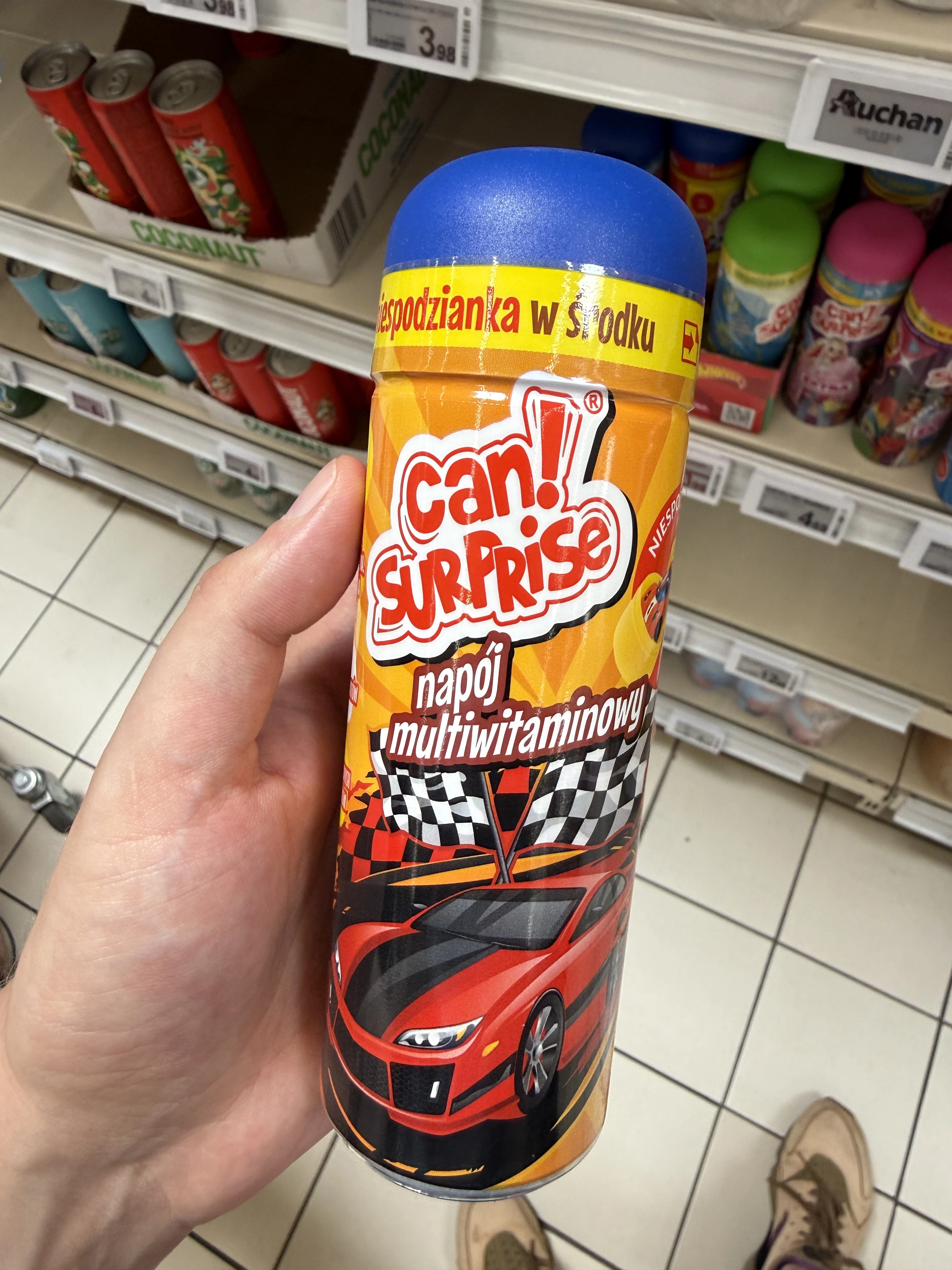 Can! Surprise napój multiwitaminowy czerwone auto wyścigowe | 250ml