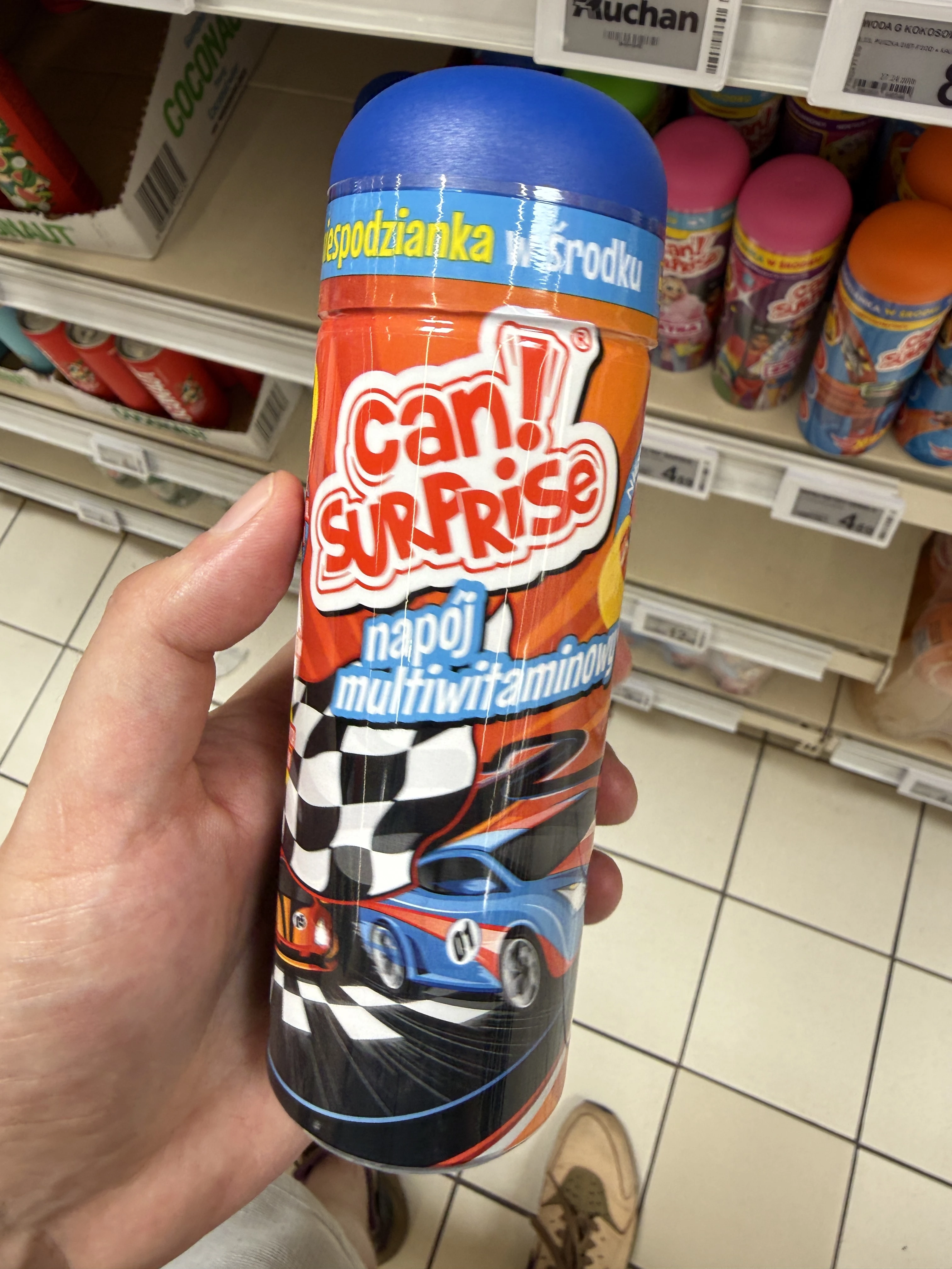 Can! Surprise napój multiwitaminowy niebieskie auto wyścigowe | 250ml