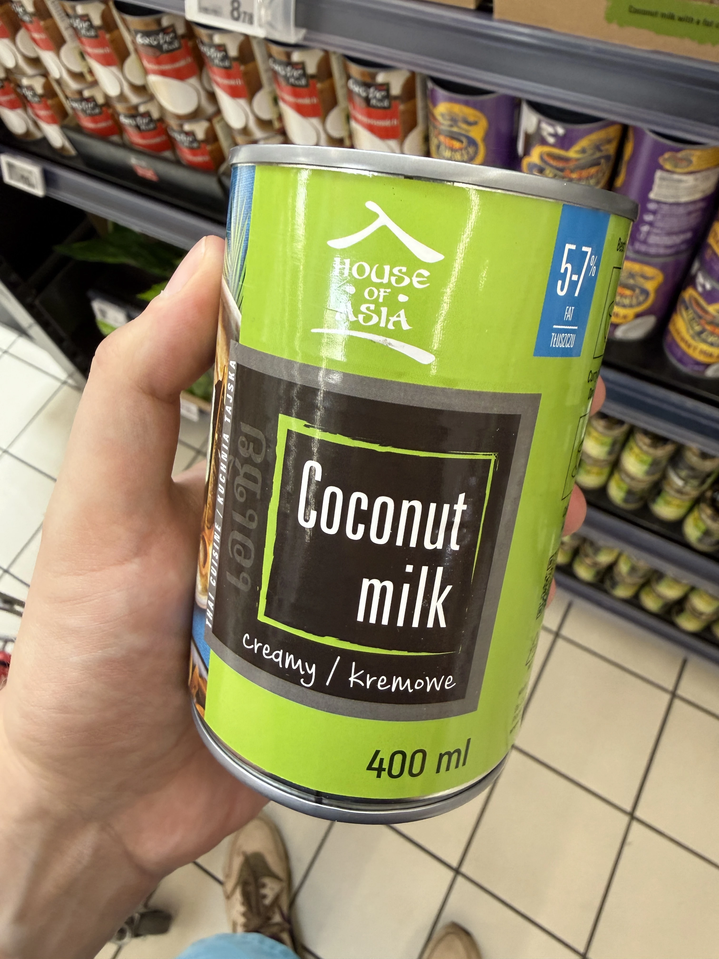 House of Asia Mleczko kokosowe kremowe 5-7% | 400ml