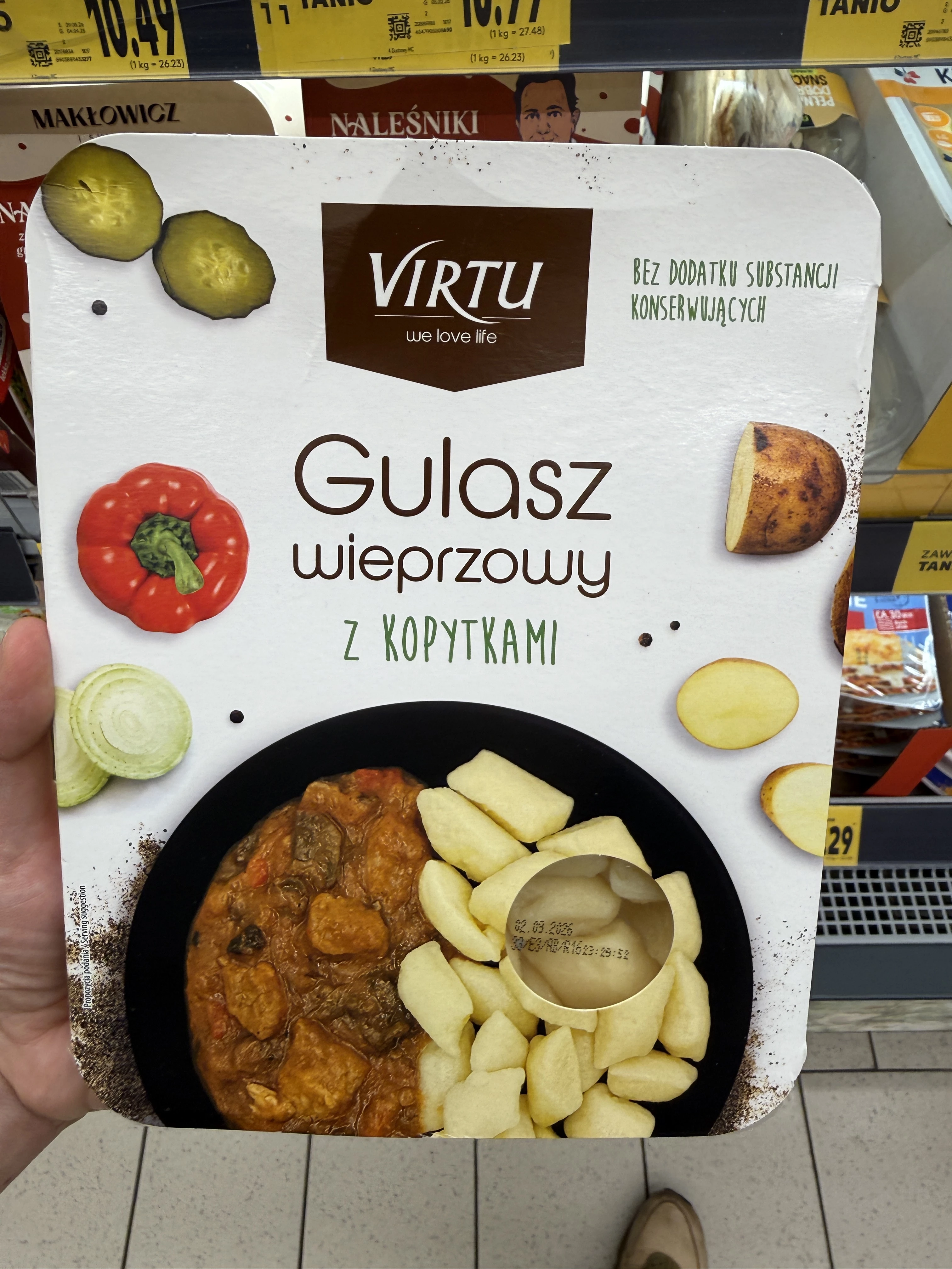 Virtu Gulasz wieprzowy z kopytkami | 350g