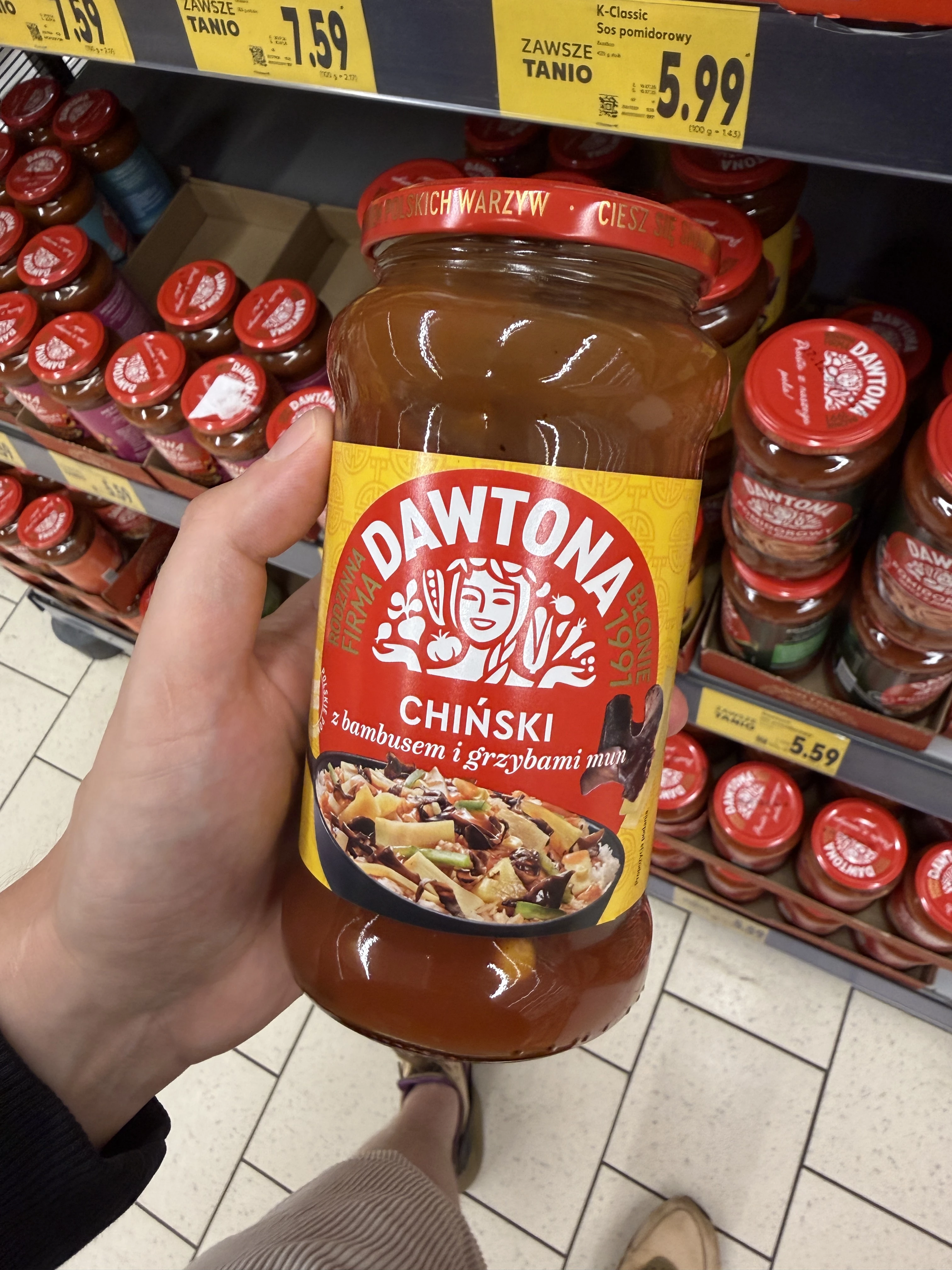 Dawtona Sos chiński z bambusem i grzybami mun | 520g