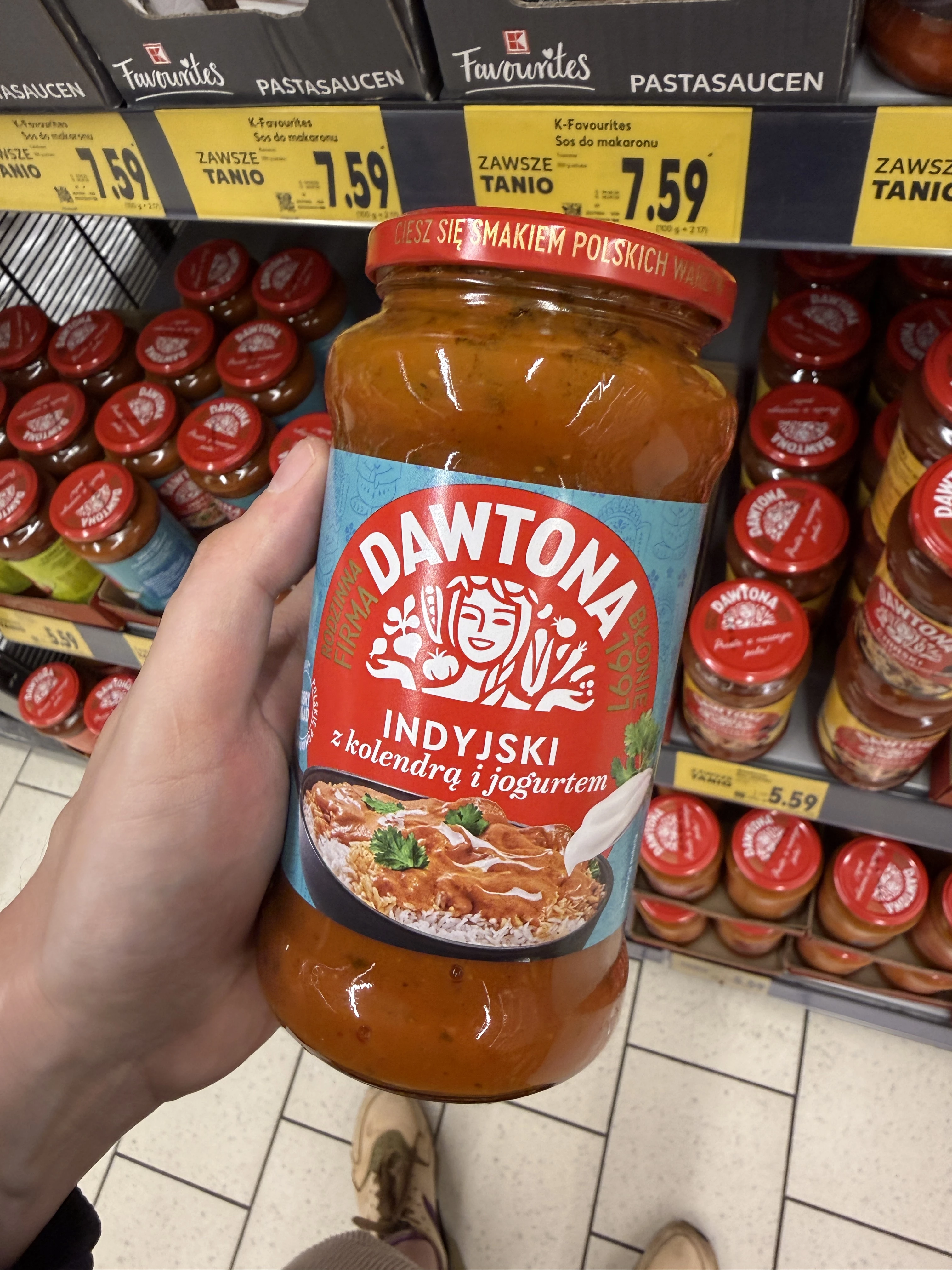 Dawtona Sos Indyjski z Kolendrą i Jogurtem | 520g