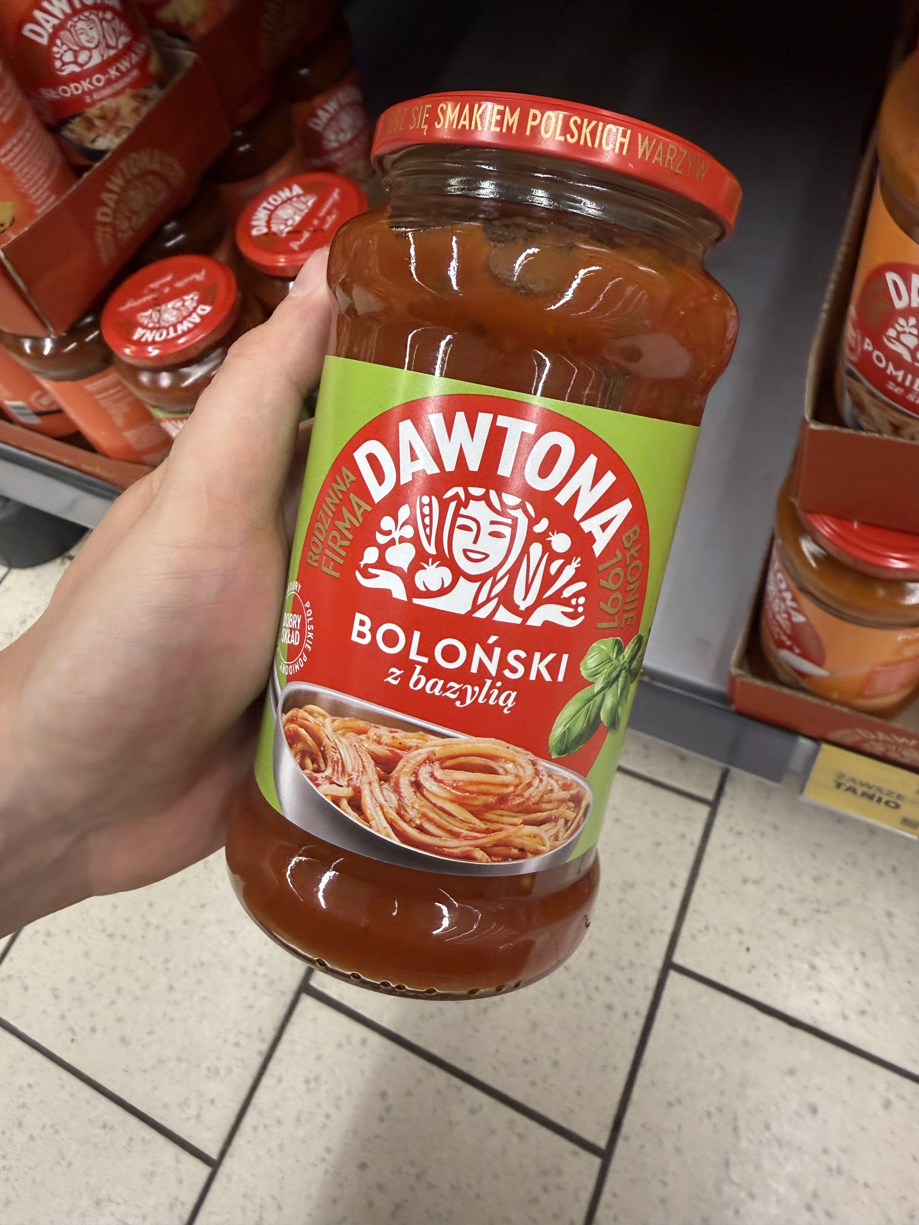 Dawtona Sos Boloński z Bazylią | 520g