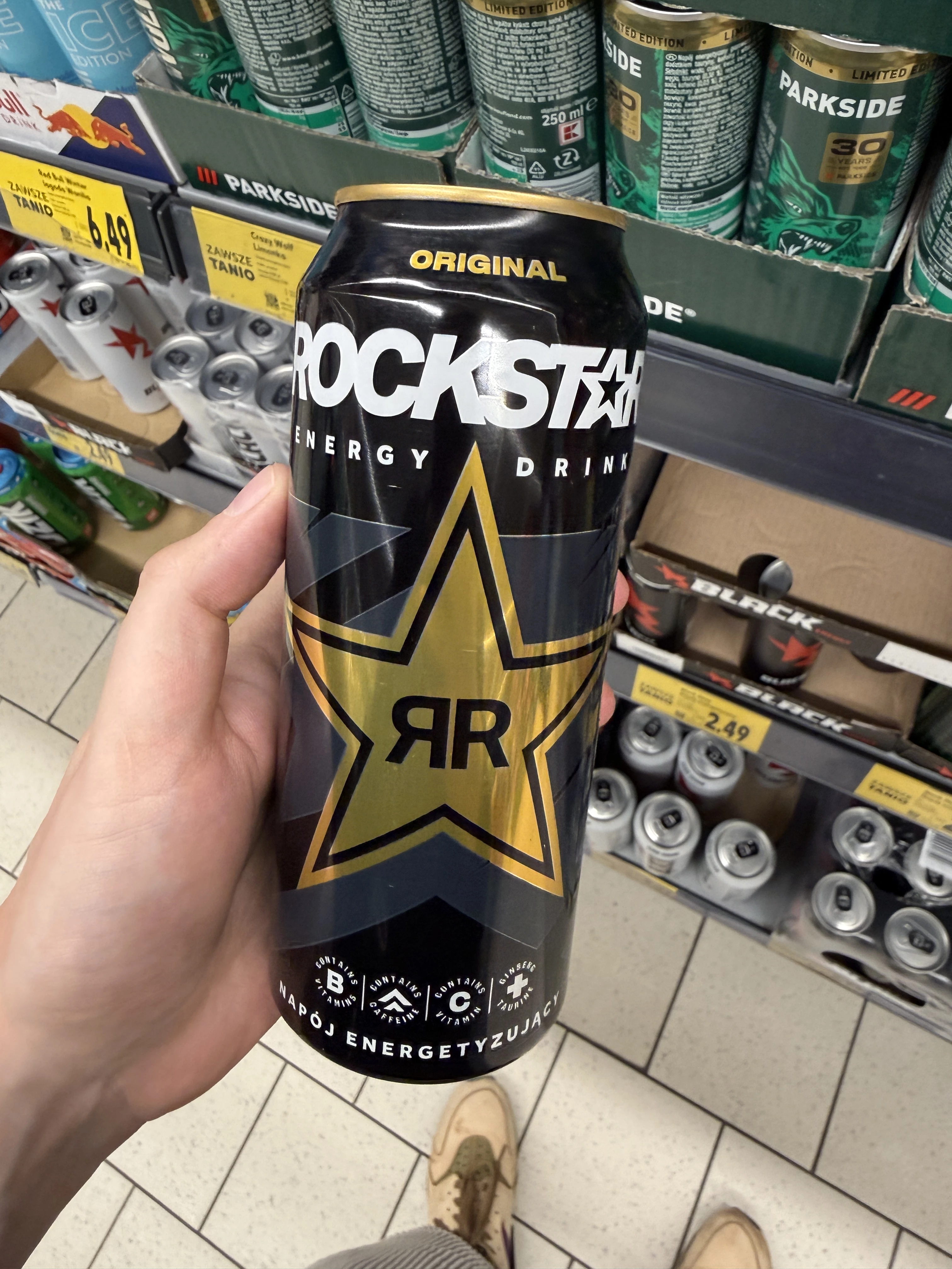 Rockstar Original Gazowany napój energetyzujący | 500ml