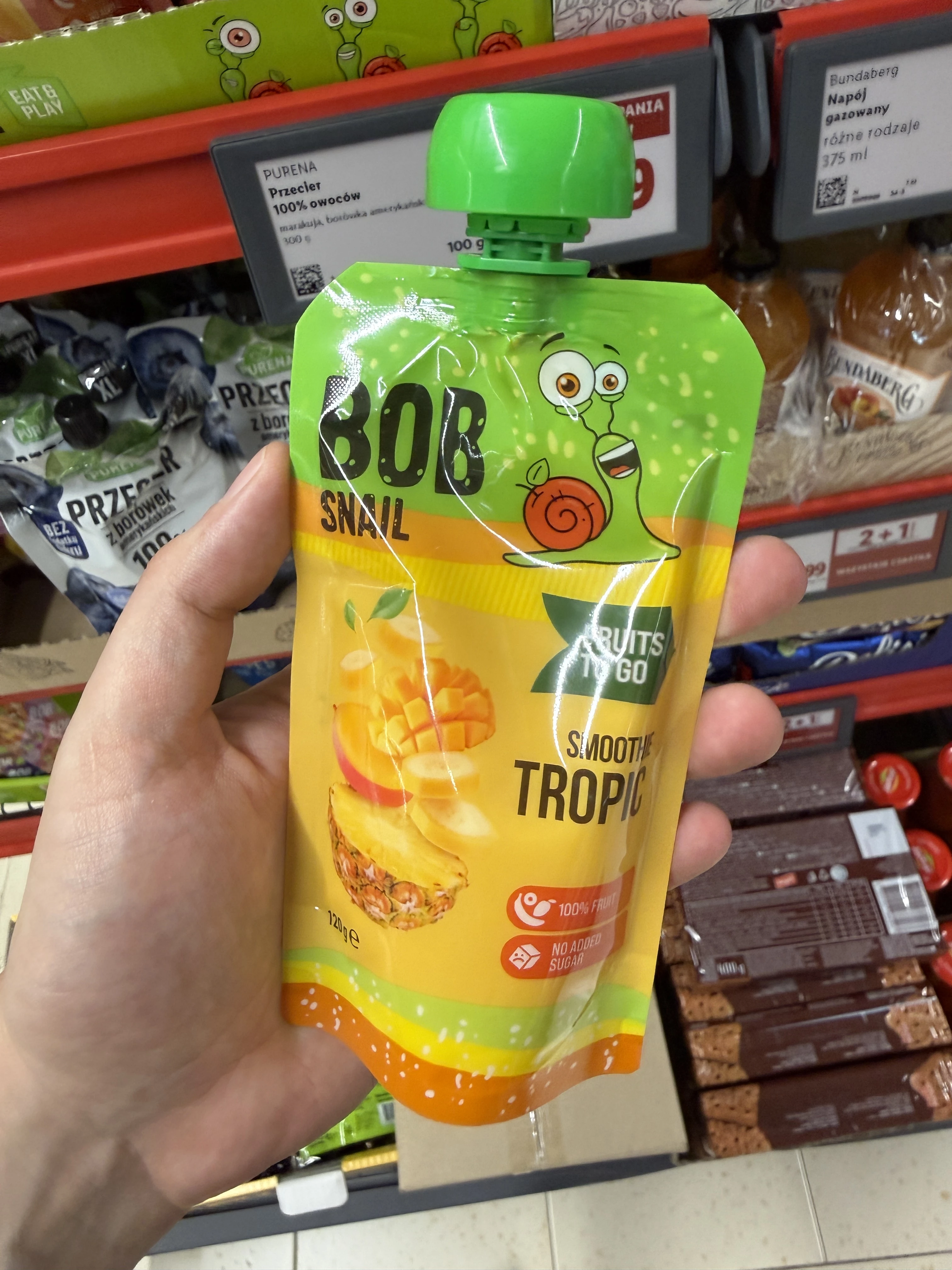 Bob Snail Smoothie Tropic Banan Ananas Mango | 120g