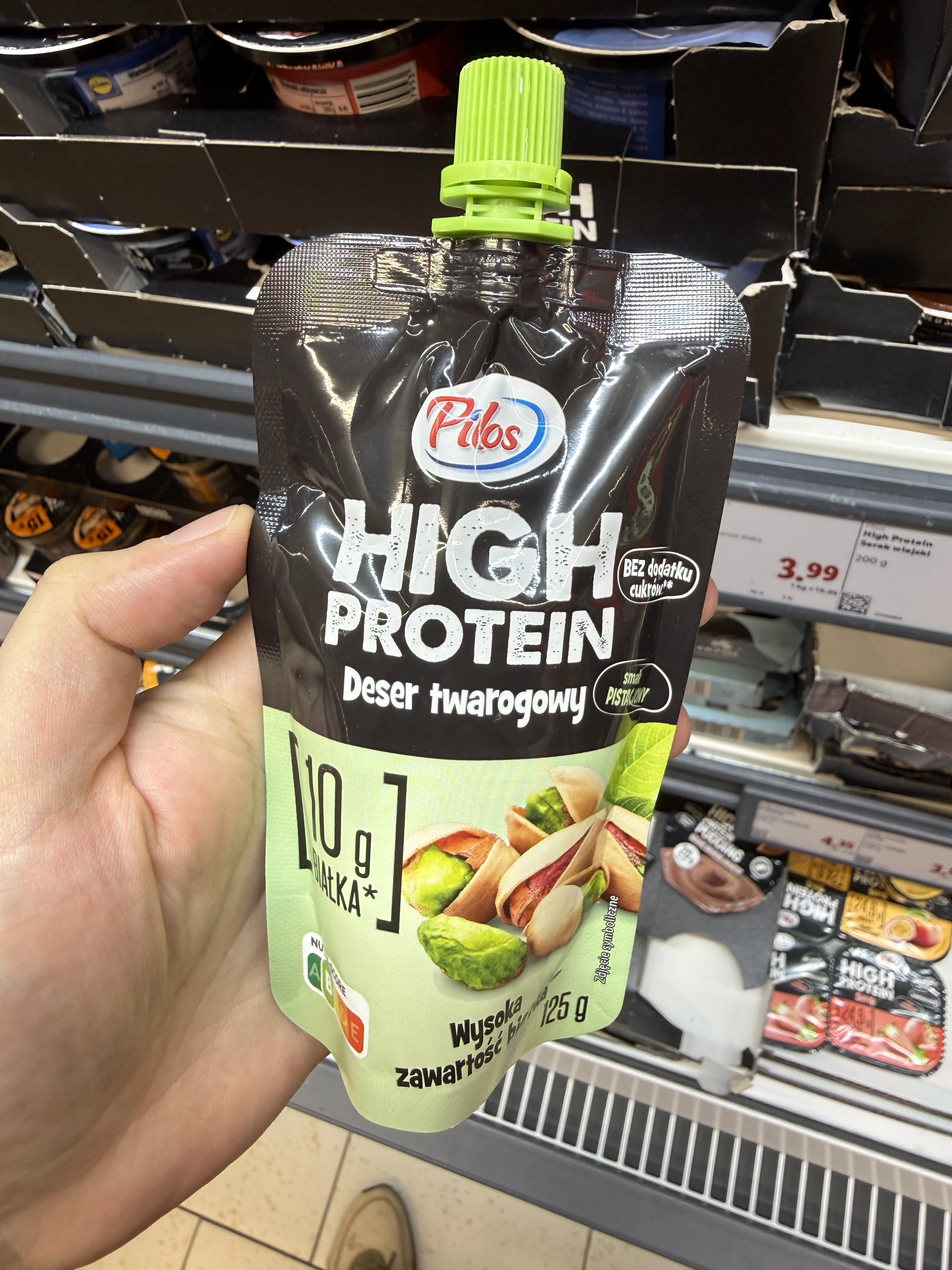 Pilos High Protein Deser Twarogowy Pistacjowy | 125g
