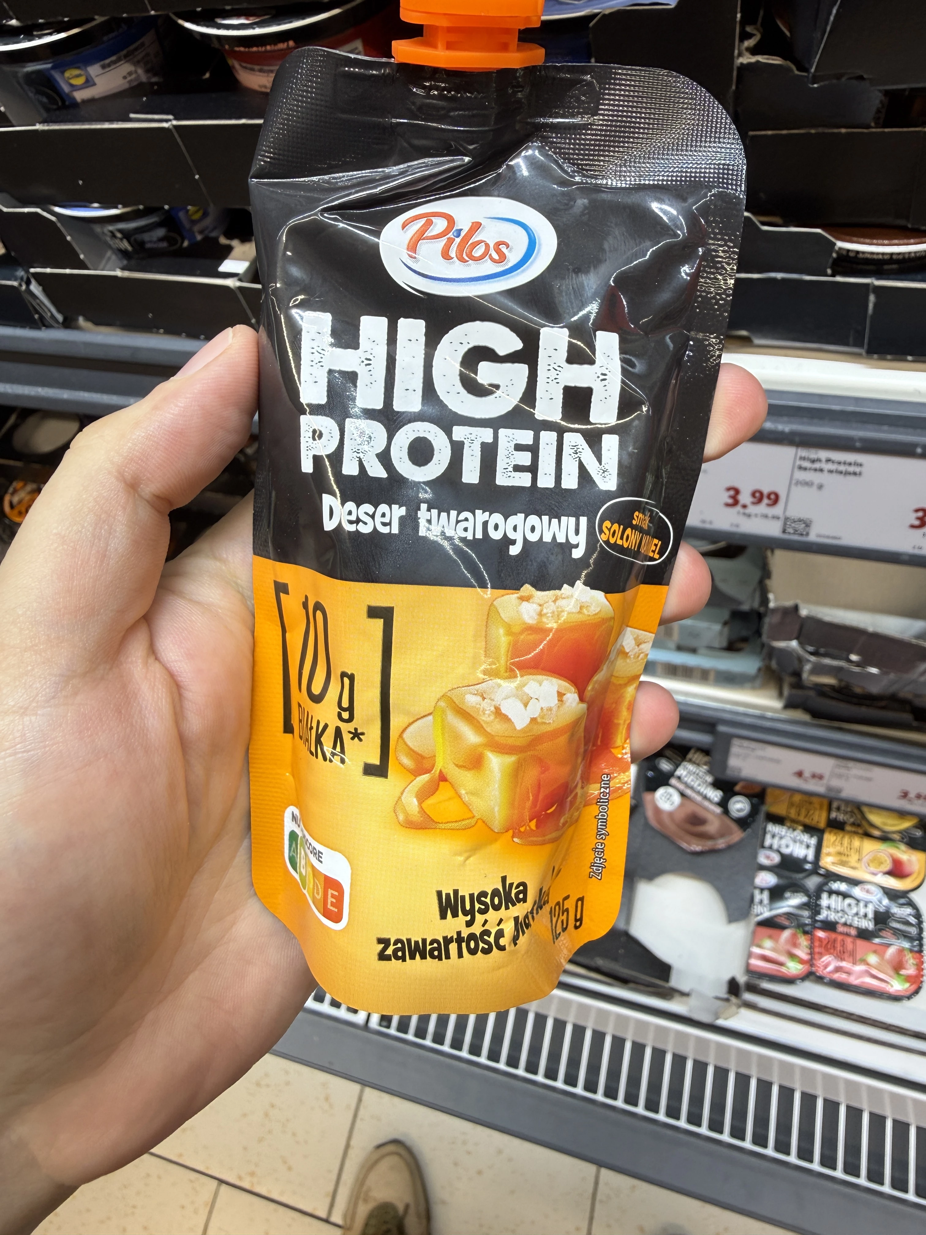 Pilos High Protein Deser Twarogowy Solony Karmel | 125g
